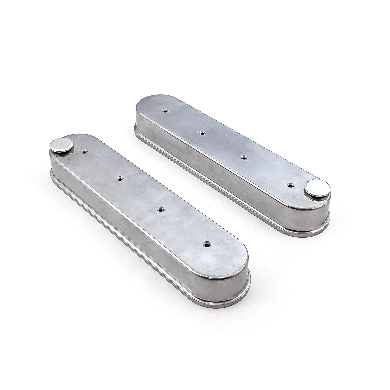 Speedmaster® PCE314.1226.01 Chevy LS1 LS2 LS3 LS6 LS7 Cast Aluminum Valve Covers - w/o Coil Mounts
