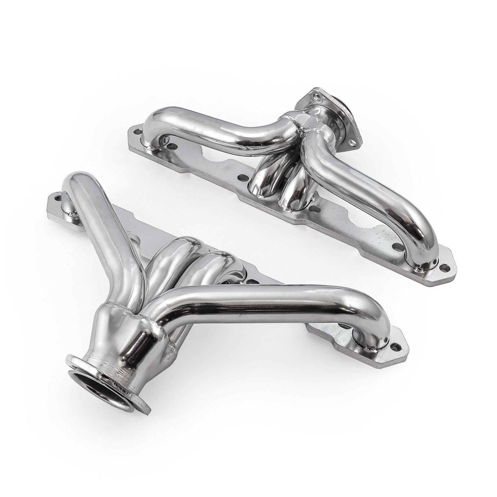 Speedmaster® PCE316.1030.02 Chevy SBC 350 1955-57 Tri-5 Shorty Ceramic Headers Straight Plug Heads
