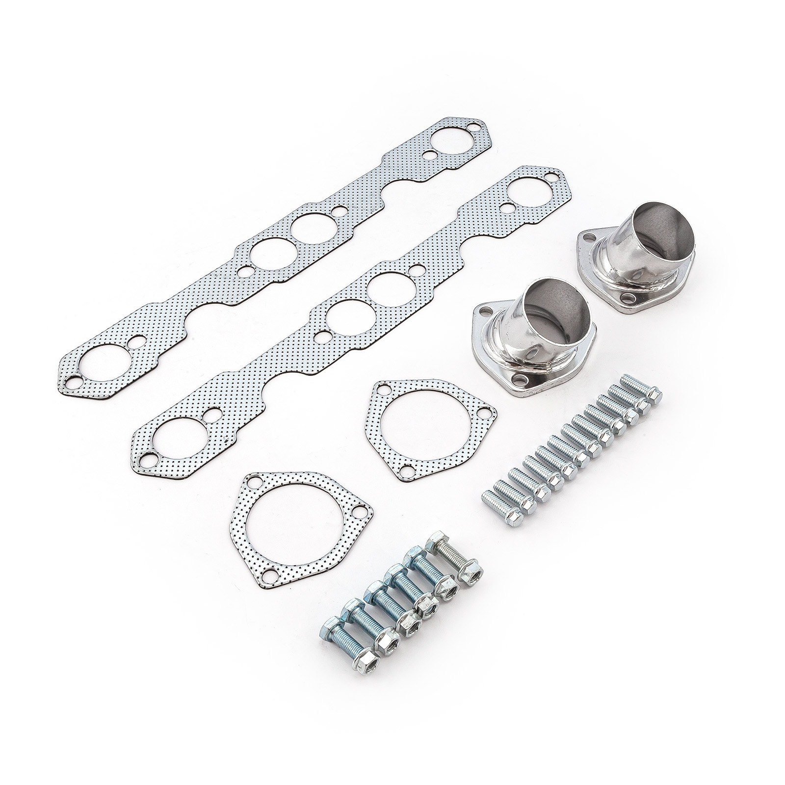 Speedmaster® PCE316.1030.02 Chevy SBC 350 1955-57 Tri-5 Shorty Ceramic Headers Straight Plug Heads