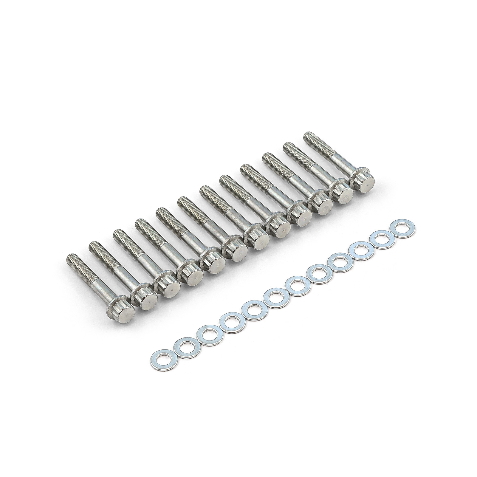 Ford SB 289 302 351 Windsor 12 Point Steel Intake Manifold Bolt Kit