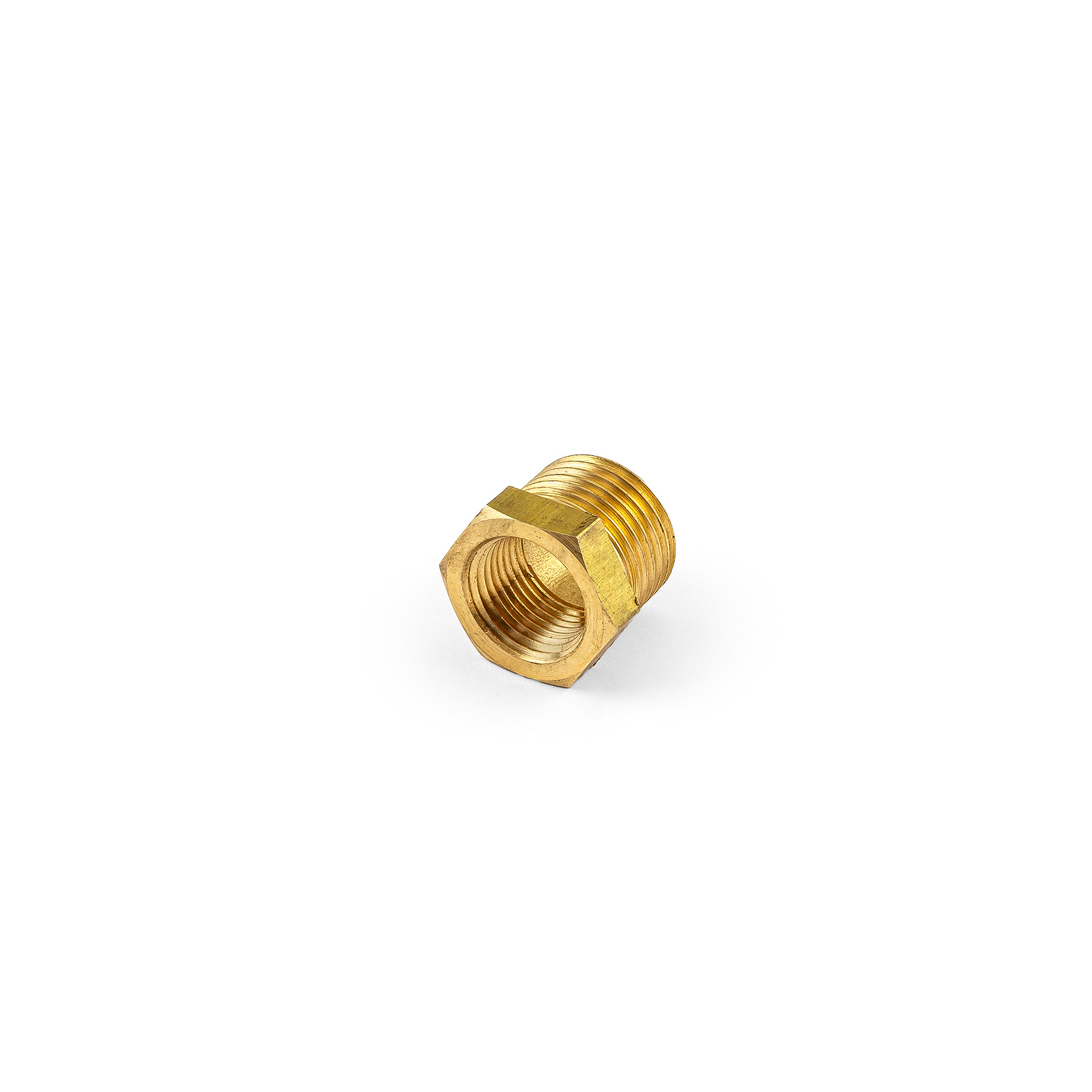 1/2" Npt to 3/8" Npt Straight Brass Reducer Only