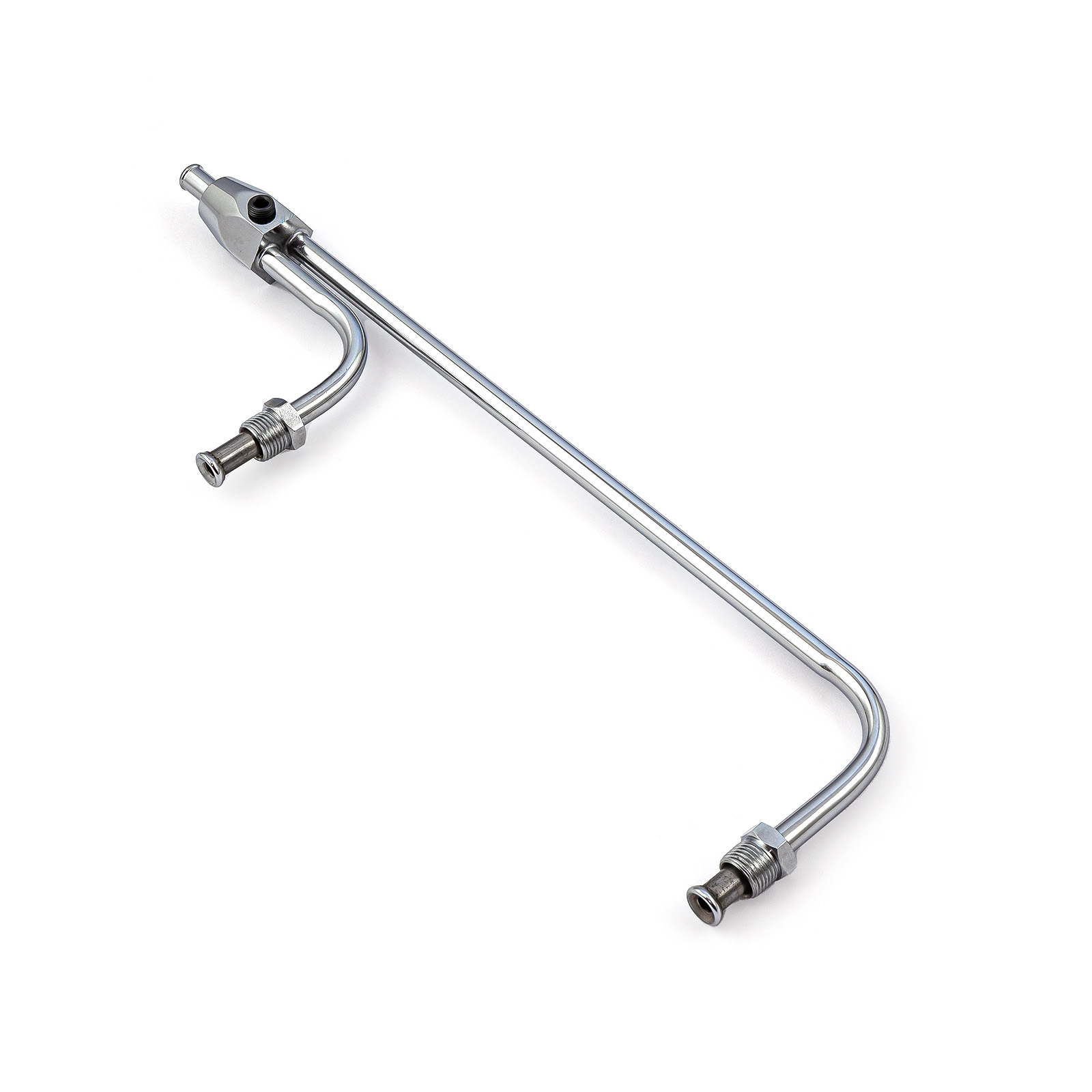 Speedmaster® PCE341.1001 Holley Double Pumper Carburetor Chrome Fuel Line (3/8" Inlet 9 5/16" Centres)