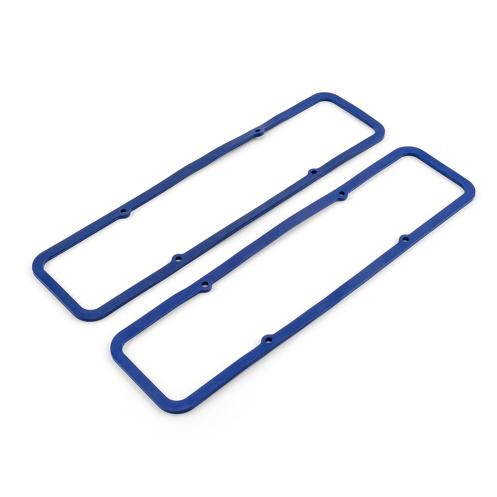 Chevy SBC 350 1955-85 Rubber w/Steel Core Valve Cover Gasket Set - Blue