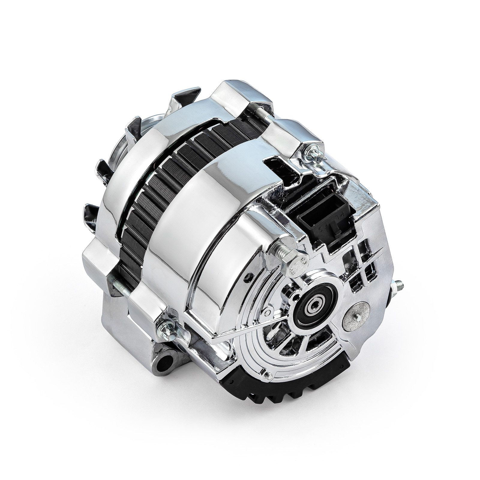 Speedmaster® PCE360.1007 Universal GM 7861 CS130 Serpentine Left Offset 130 Amp Alternator [Chrome]