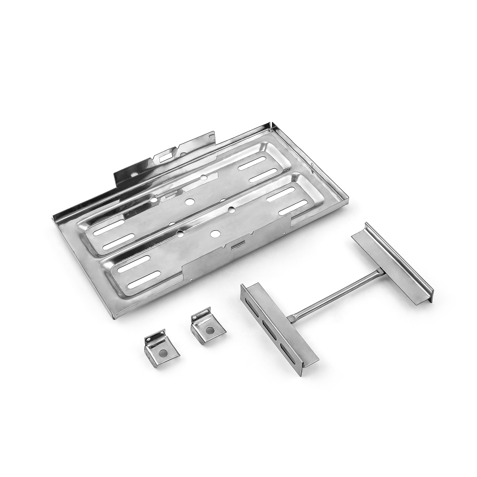Universal Stainless Steel 7.5" x 13.25" Battery Tray and Hold Down