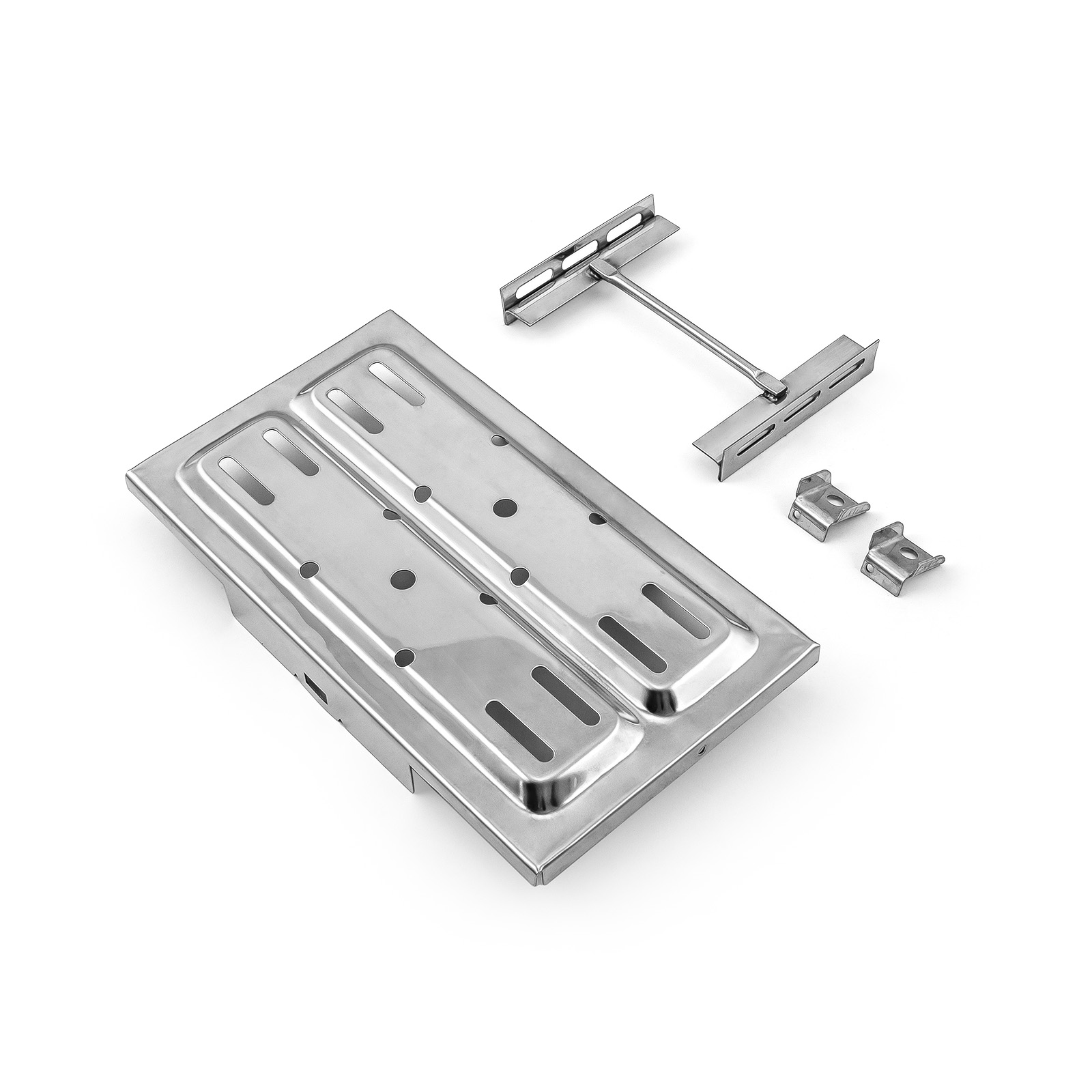 Speedmaster® PCE362.1001 Universal Stainless Steel 7.5" x 13.25" Battery Tray and Hold Down