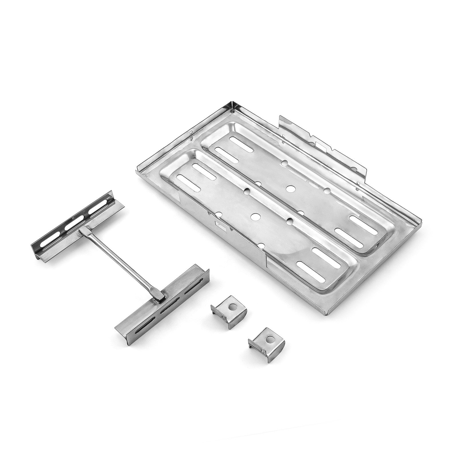 Speedmaster® PCE362.1001 Universal Stainless Steel 7.5" x 13.25" Battery Tray and Hold Down