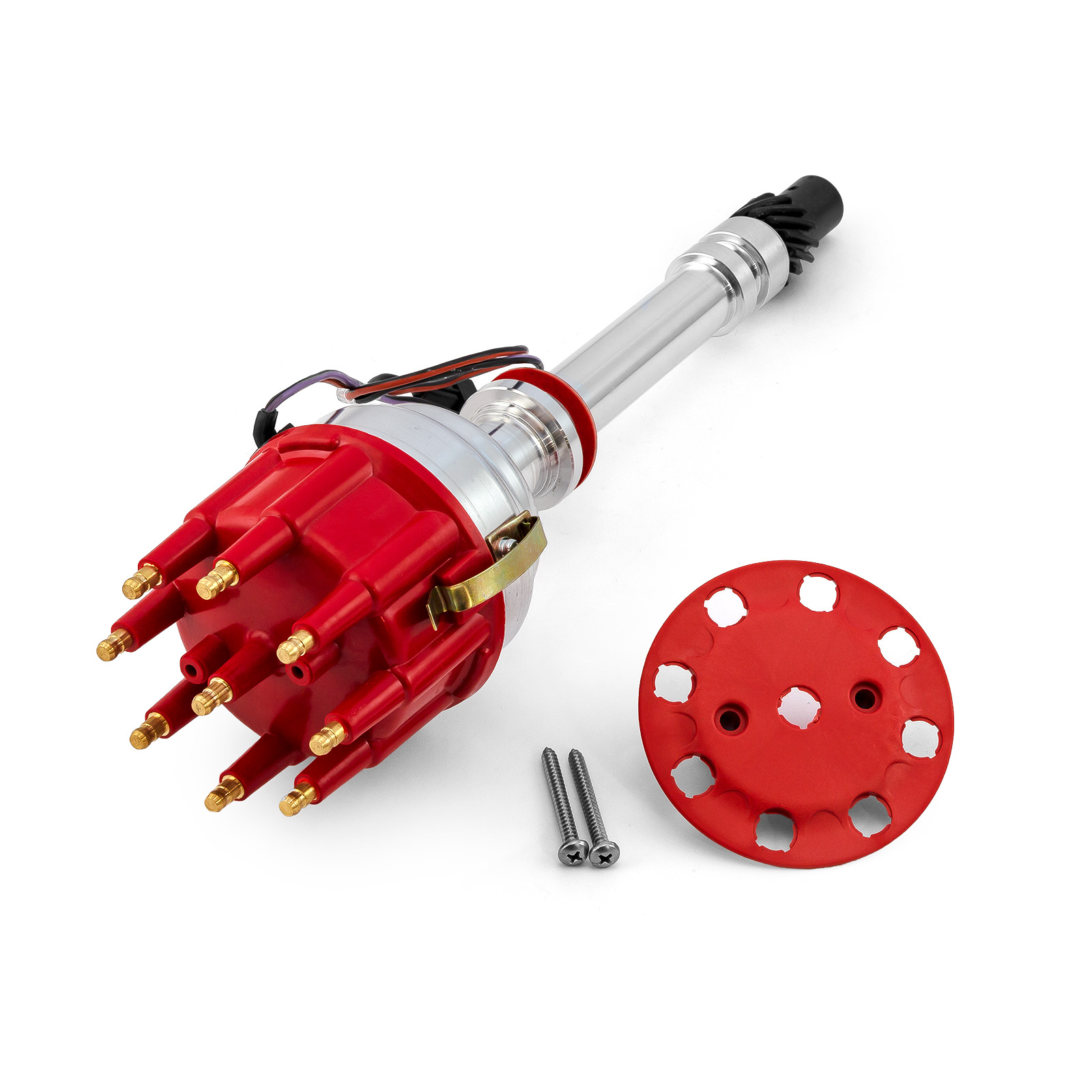 Speedmaster® PCE376.1096.01 Chevy SBC 350 BBC 454 8000 Series Pro Billet Distributor [Red]
