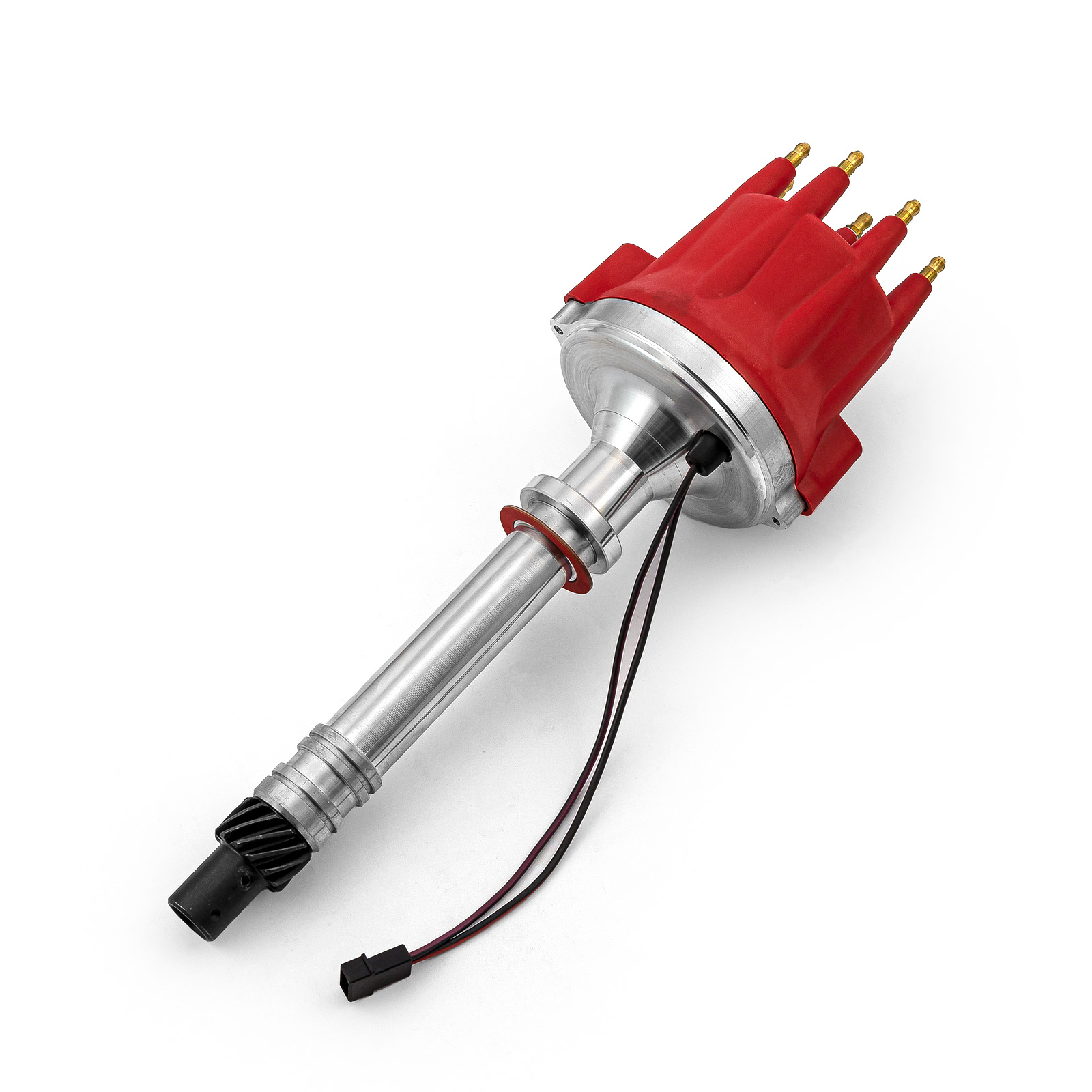 Speedmaster® PCE376.1096.02 Chevy SBC 350 BBC 454 8000 Series Pro Billet Distributor [Red Screw-on]