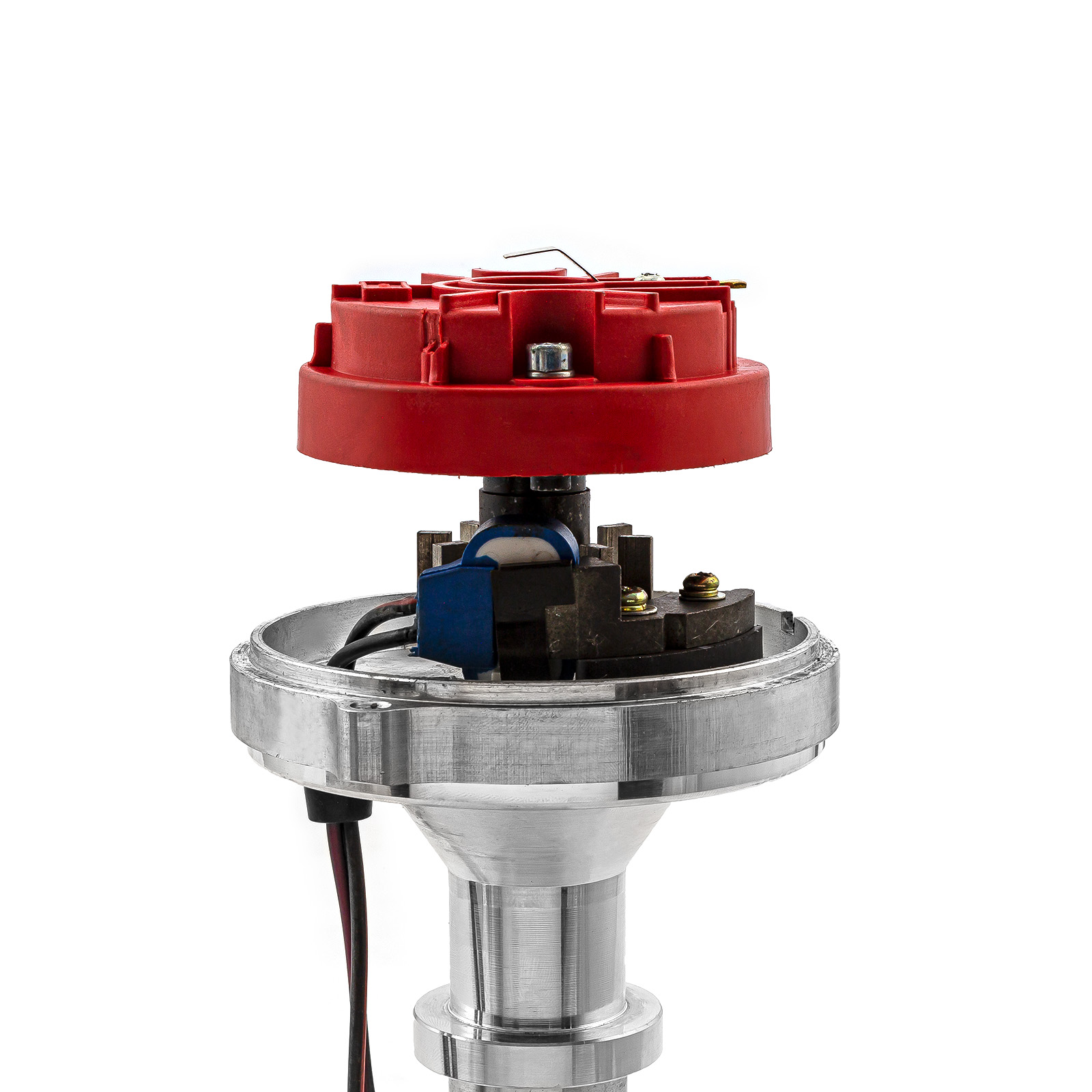 Speedmaster® PCE376.1096.02 Chevy SBC 350 BBC 454 8000 Series Pro Billet Distributor [Red Screw-on]