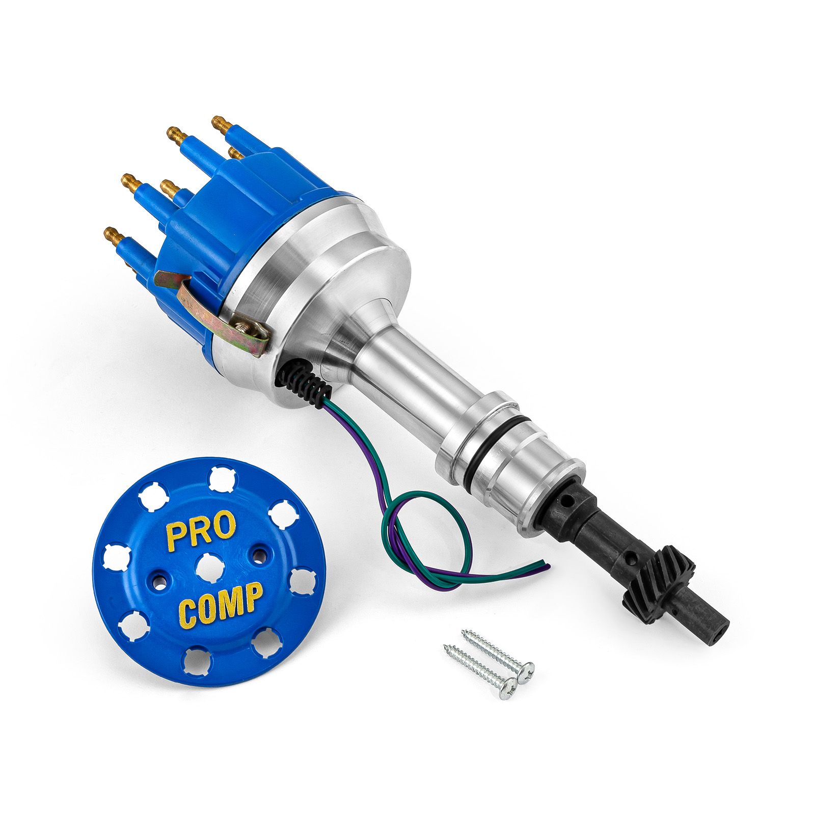 Speedmaster® PCE376.1104.05 Ford 351W Windsor 8400 Series Pro Billet Distributor [Blue]