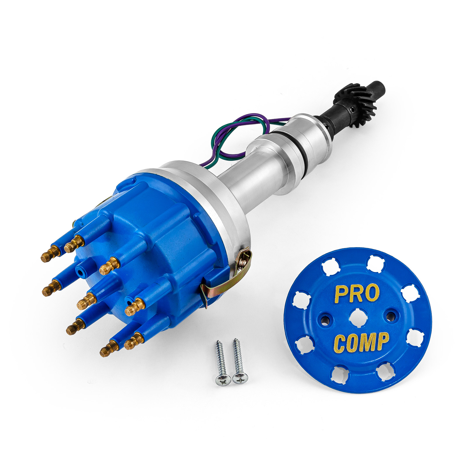 Speedmaster® PCE376.1104.05 Ford 351W Windsor 8400 Series Pro Billet Distributor [Blue]