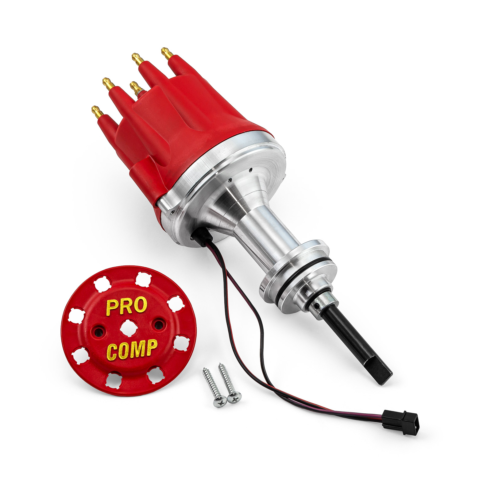 Speedmaster® PCE376.1114.03 Mopar Chrysler SB 318 340 360 8000 Series Pro Billet Distributor [Red Screw-on]