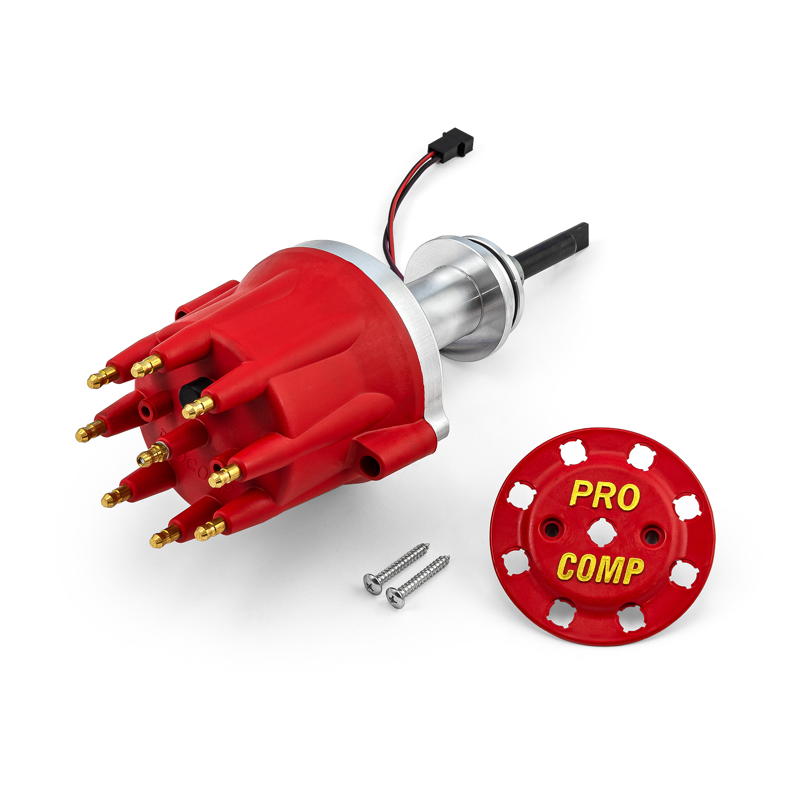 Speedmaster® PCE376.1114.03 Mopar Chrysler SB 318 340 360 8000 Series Pro Billet Distributor [Red Screw-on]