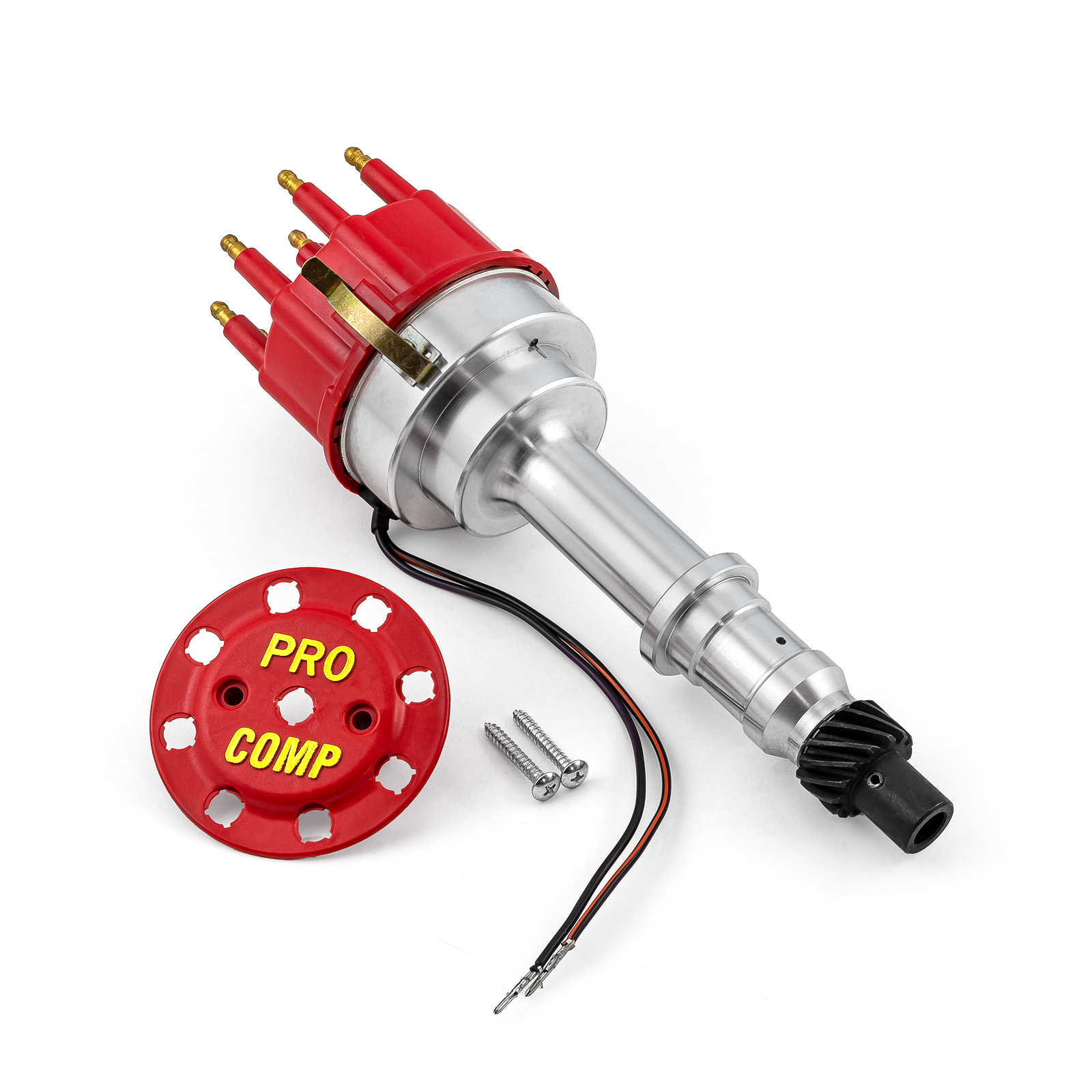 Pontiac 326 400 455 8000 Series Pro Billet Distributor [Red]
