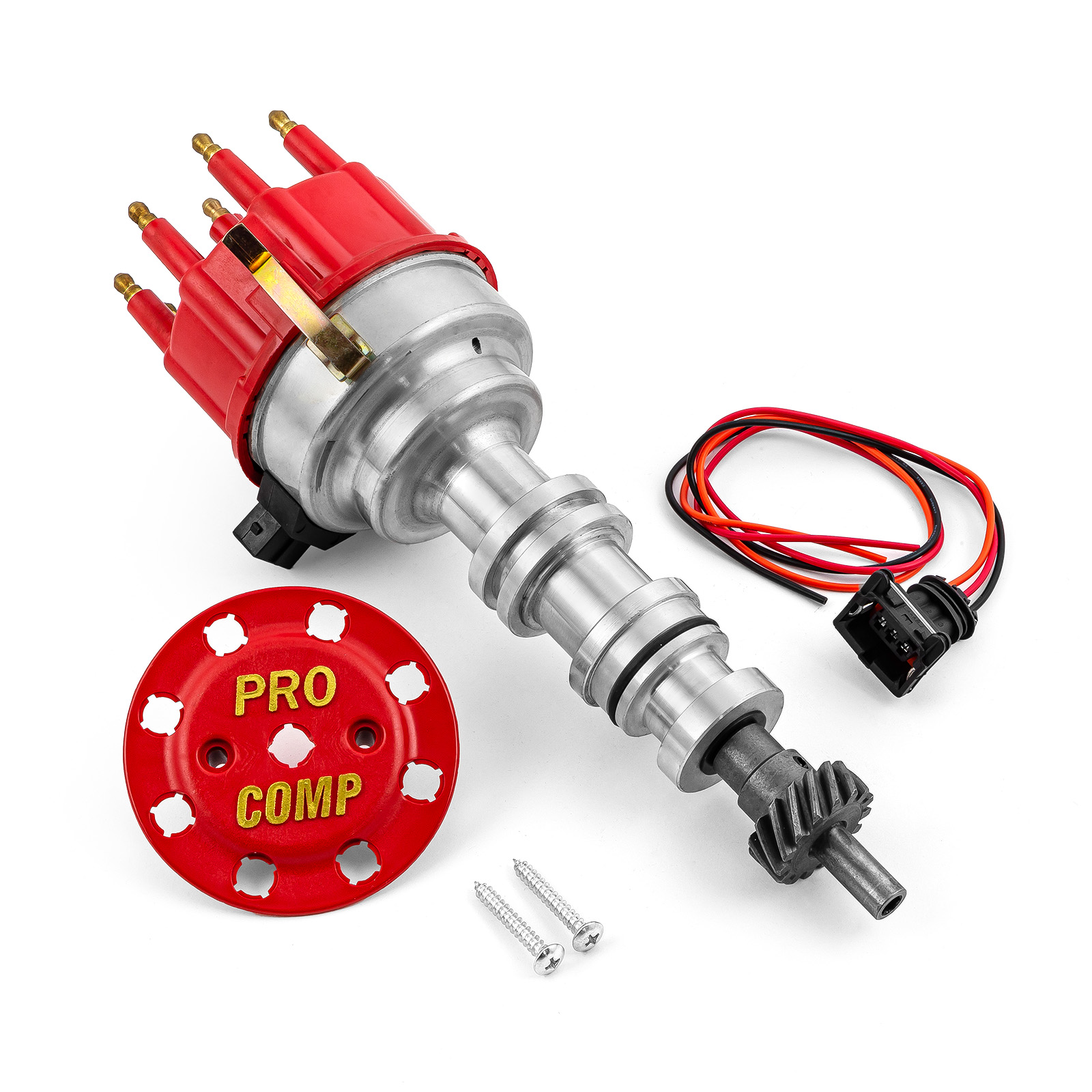 Speedmaster® PCE376.1134.01 Ford FE 390 427 428 8020 Series Pro Billet Ready to Run Distributor [Red]