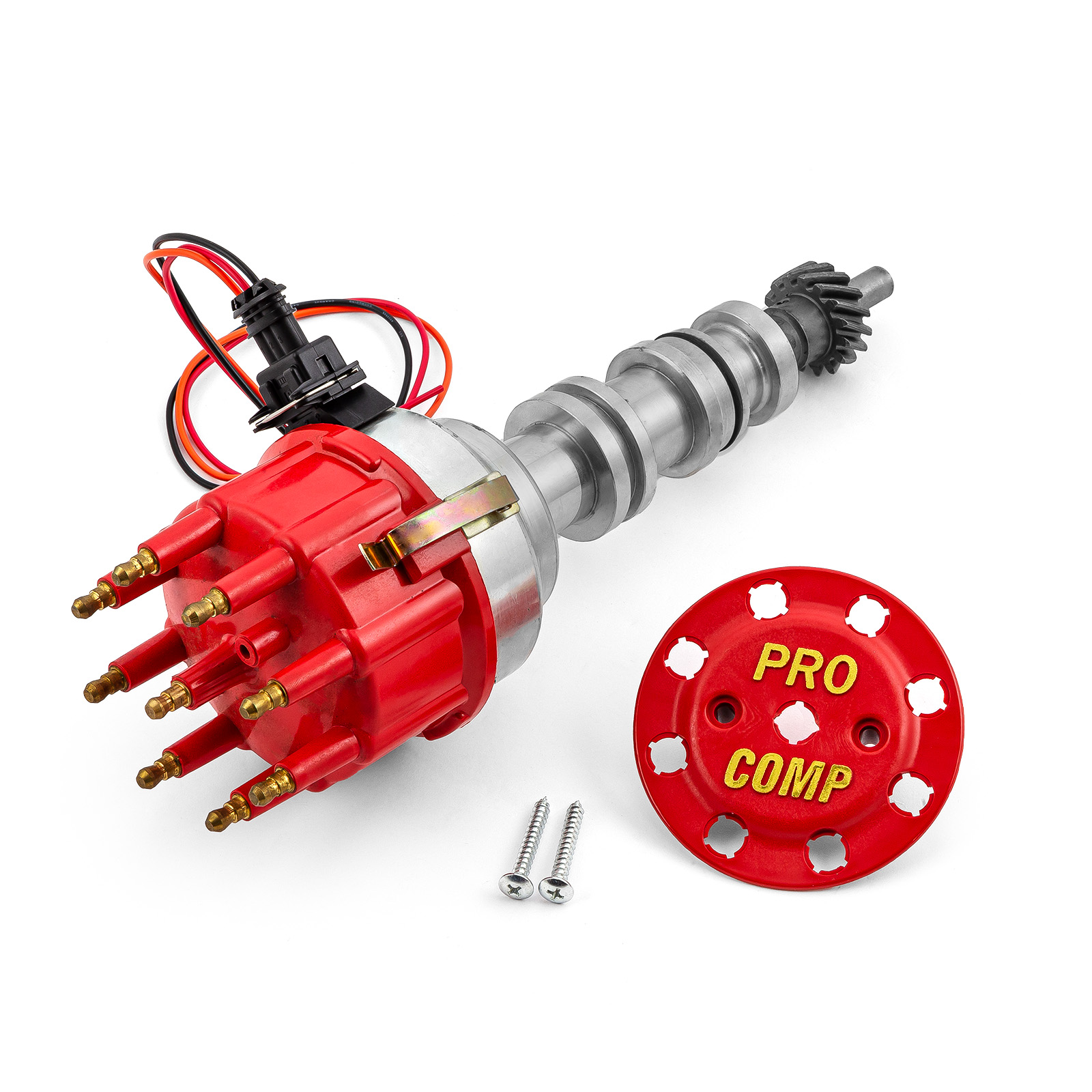 Speedmaster® PCE376.1134.01 Ford FE 390 427 428 8020 Series Pro Billet Ready to Run Distributor [Red]