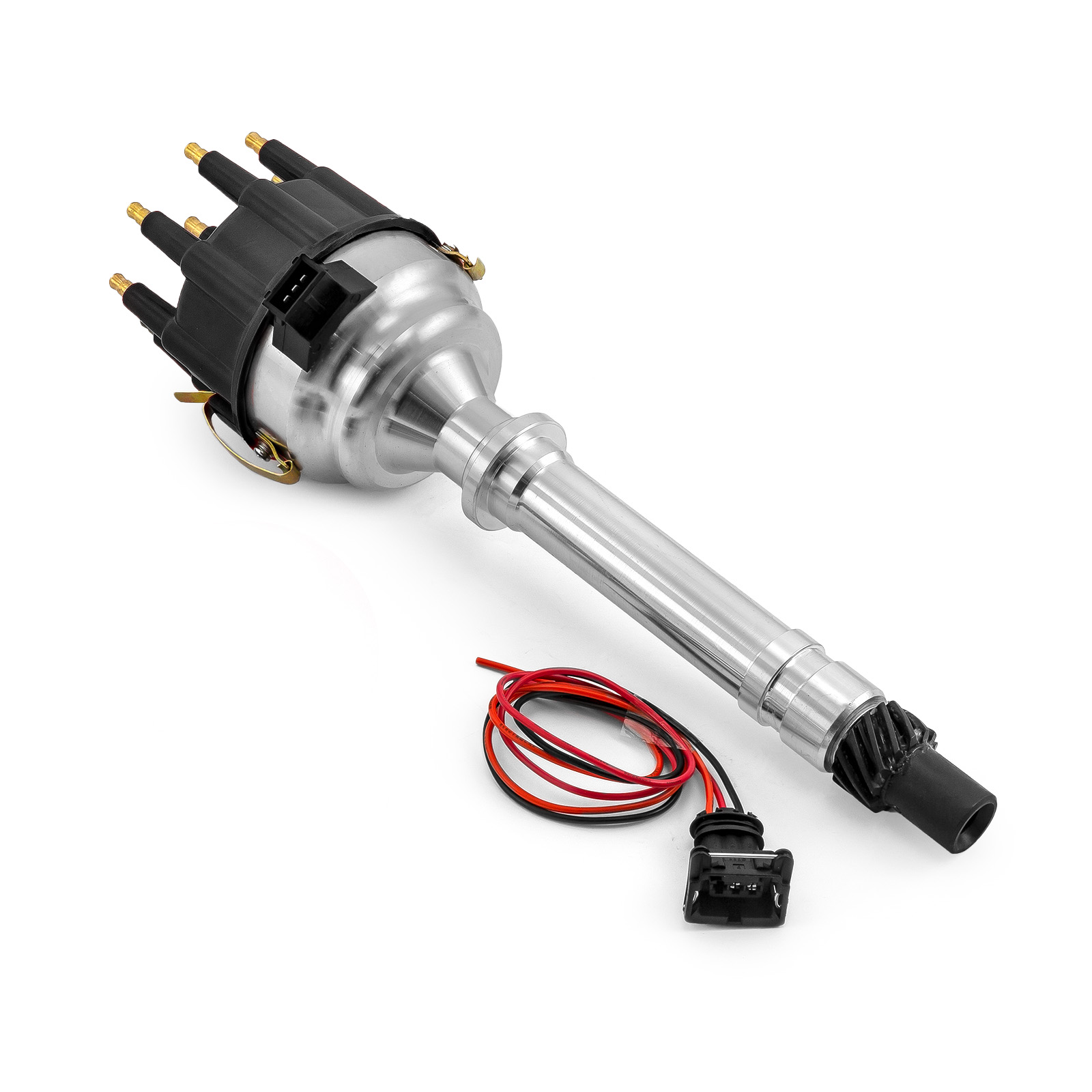 Chevy SBC 350 BBC 454 8020 Series Pro Billet Ready to Run Distributor [Black]