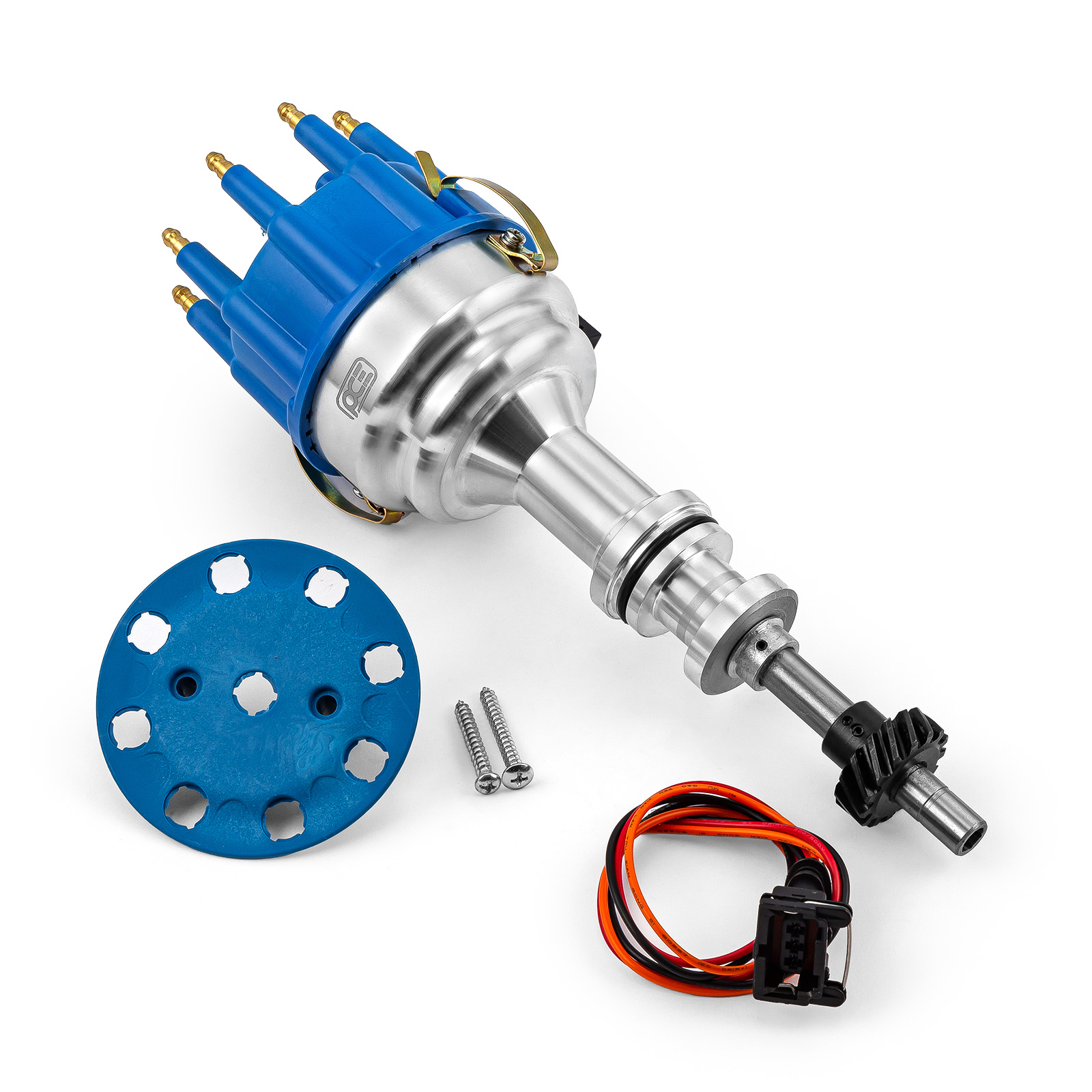 Ford 351C Cleveland 460 8020 Series Pro Billet Ready to Run Distributor [Blue]