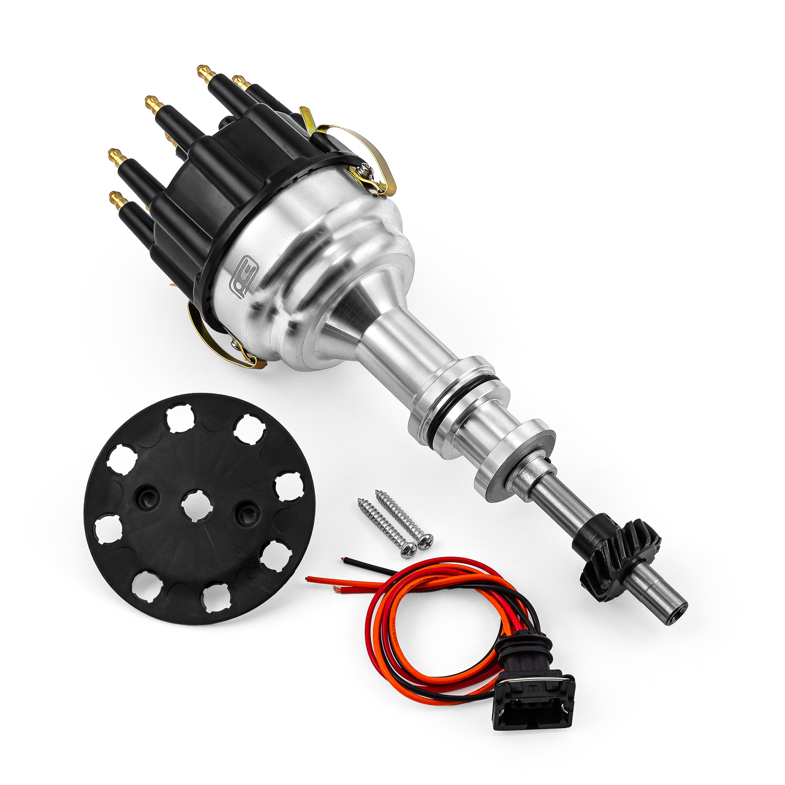 Ford 351C Cleveland 460 8020 Series Pro Billet Ready to Run Distributor [Black]