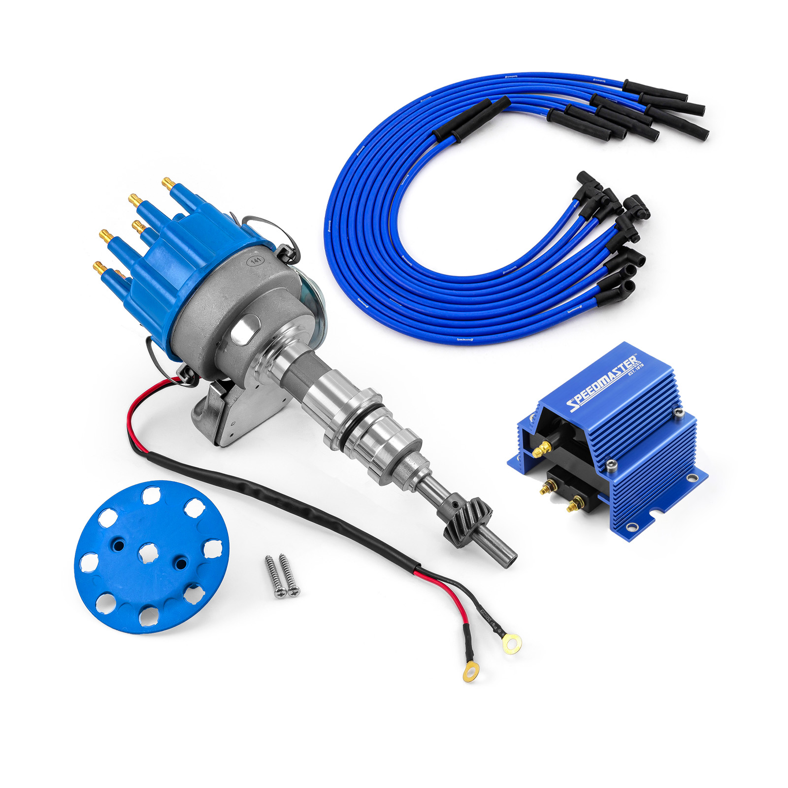Ford SB 289 302 Windsor Ready-to-run Distributor w/Coil & Wire Leads
