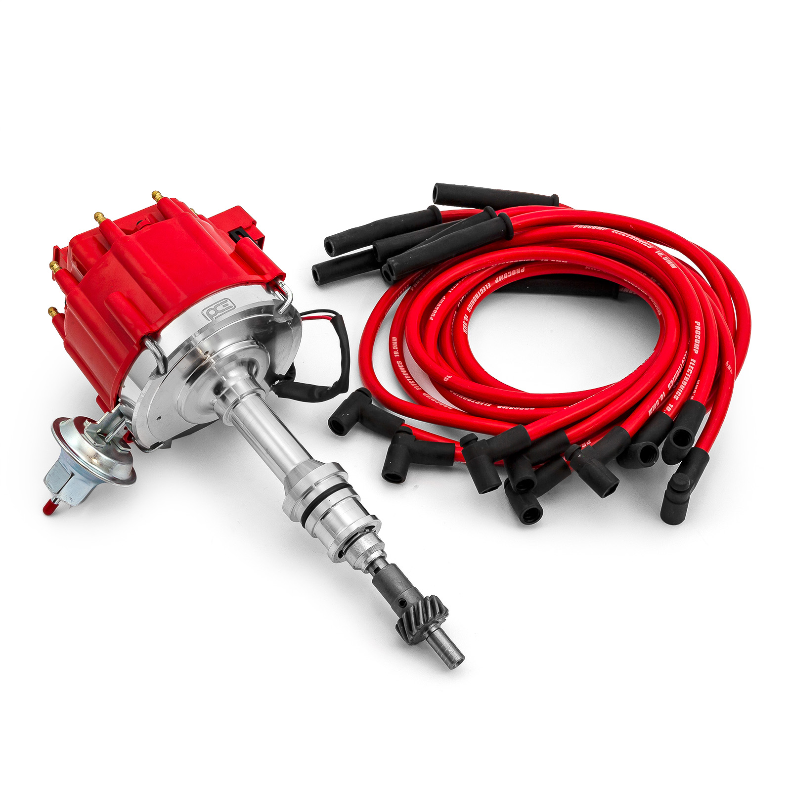 Ford 289 302 Windsor 65K Coil Thunder HEI Distributor w/10.5mm Spark Plug Wires
