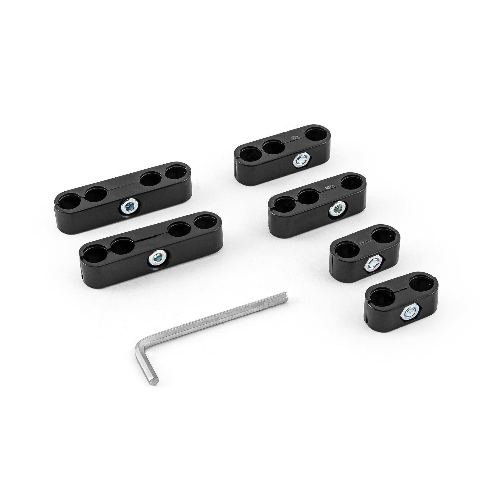 Universal Black Plastic Pro 7 - 9.5mm Spark Plug Wire Separator Set