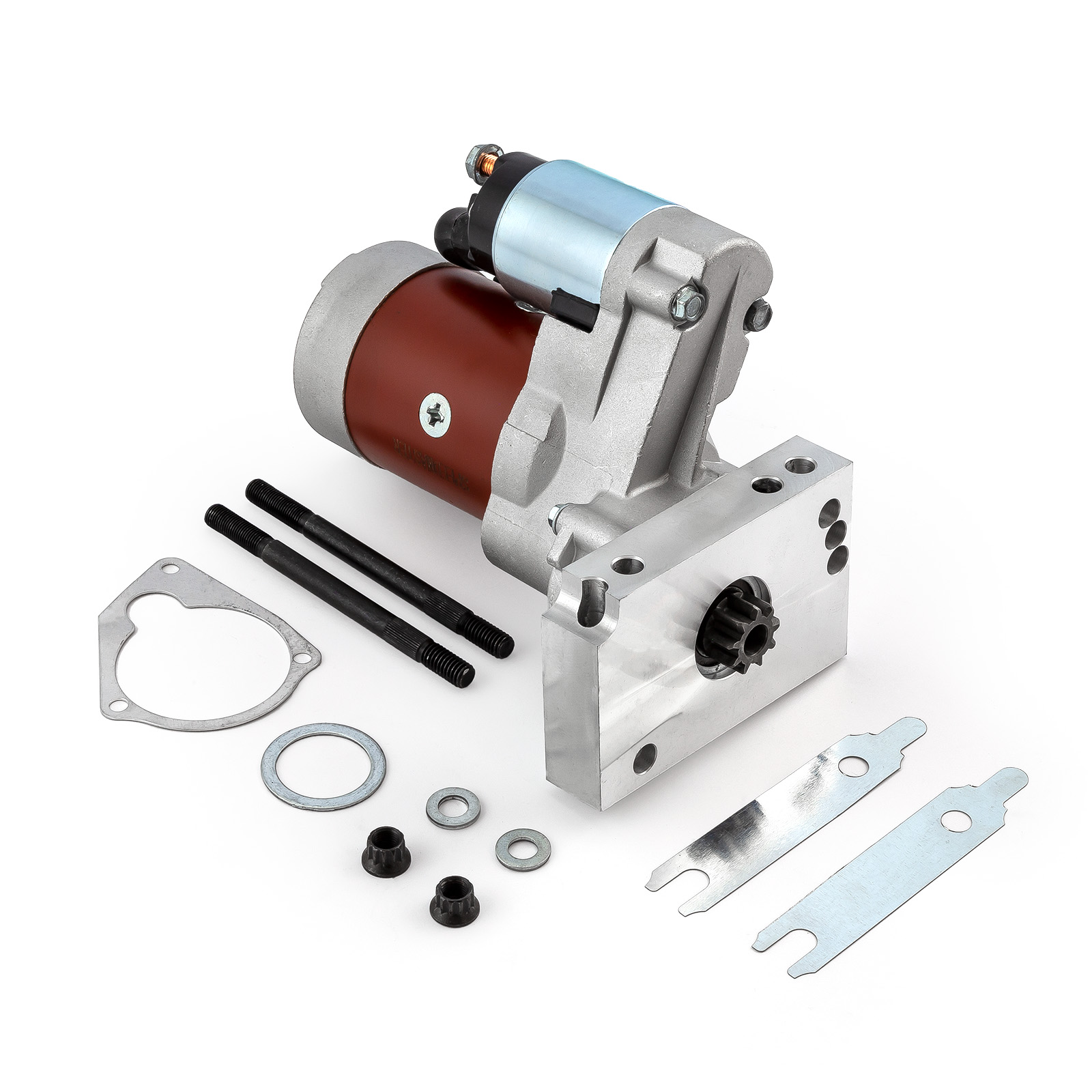 Speedmaster® PCE393.1020.01 Chevy SBC 350 BBC 454 10" 153T 11" 168T Mini High-Torque 4Hp Starter [Red]