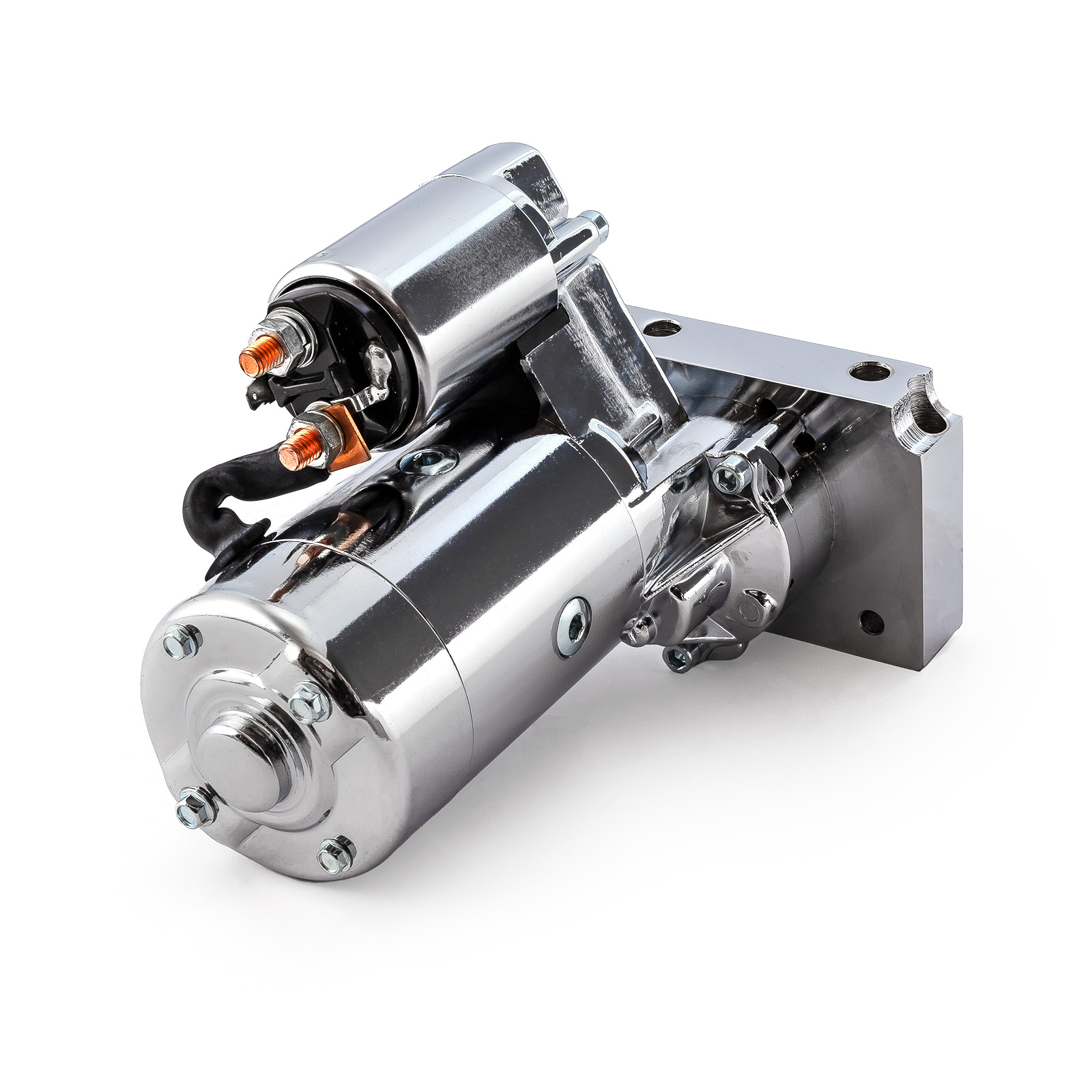 Speedmaster® PCE393.1020.02 Chevy SBC 350 BBC 454 10" 153T 11" 168T Mini High-Torque 4Hp Starter [Chrome]