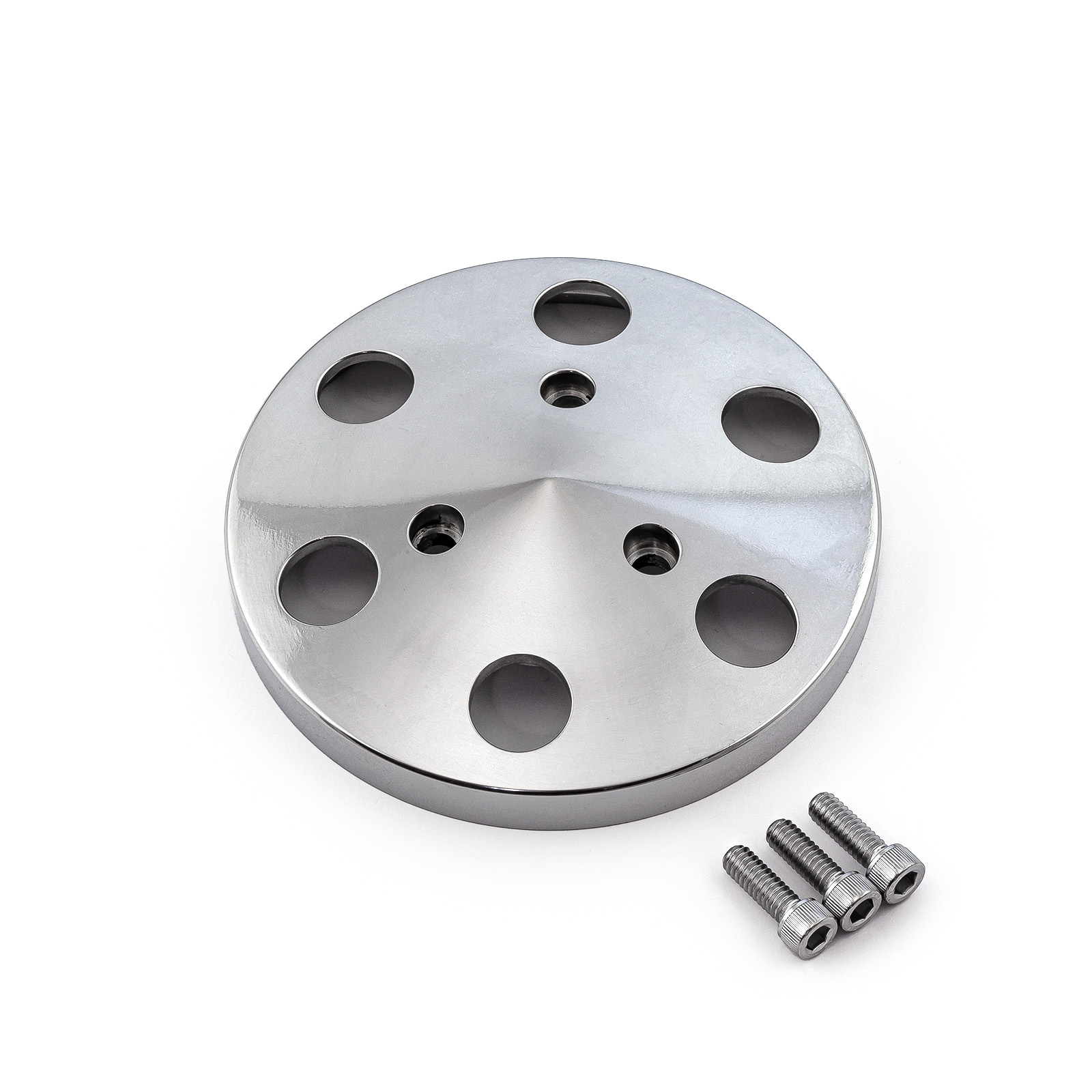 Speedmaster® PCE412.1001 Air Conditioner Polished Billet Aluminum Clutch Cover