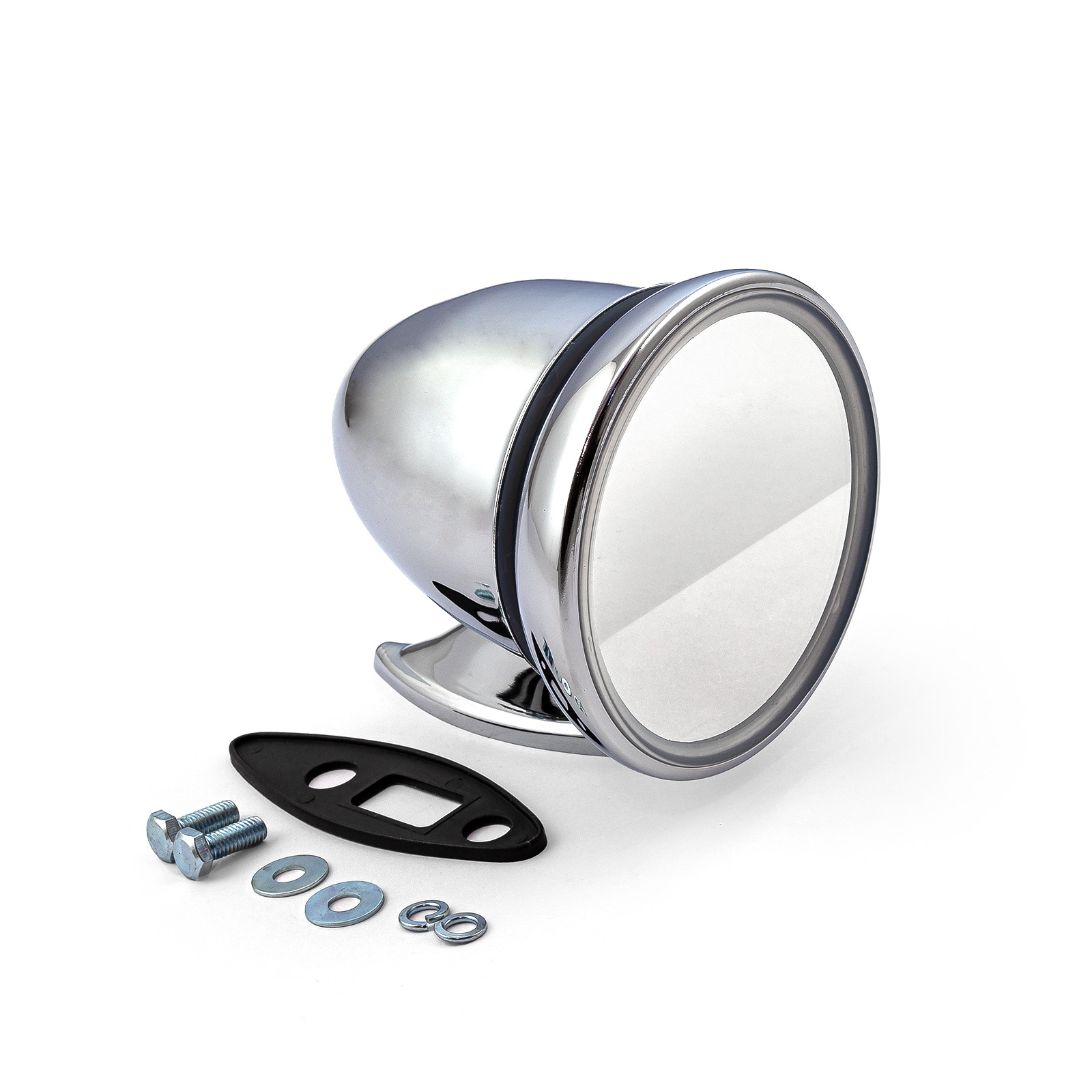 Speedmaster® PCE419.1003 Universal 4" Classic Gt Racing Bullet Style Rear View Mirror Only (Two Bolt)