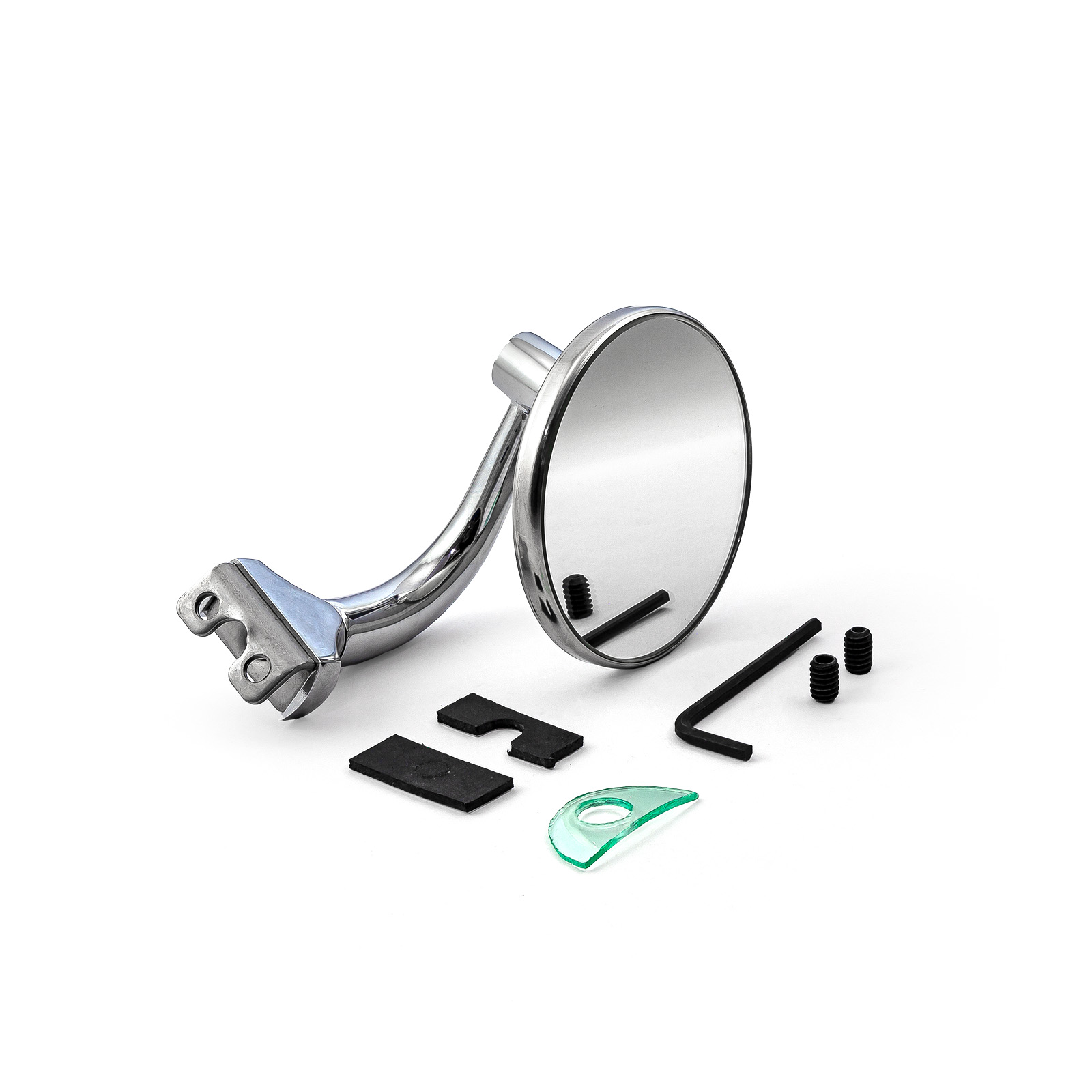 Speedmaster® PCE419.1004 3" Round Peep Style Polished Stainless Steel Mirror - Fits L & R Doors