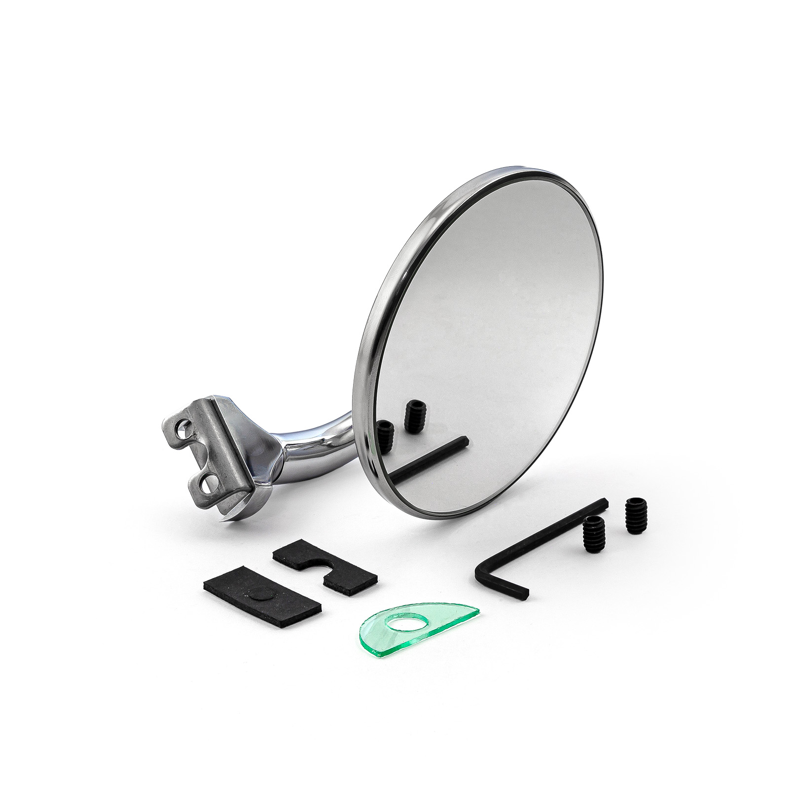 Speedmaster® PCE419.1005 4" Round Peep Style Polished Stainless Steel Mirror - Fits L & R Doors