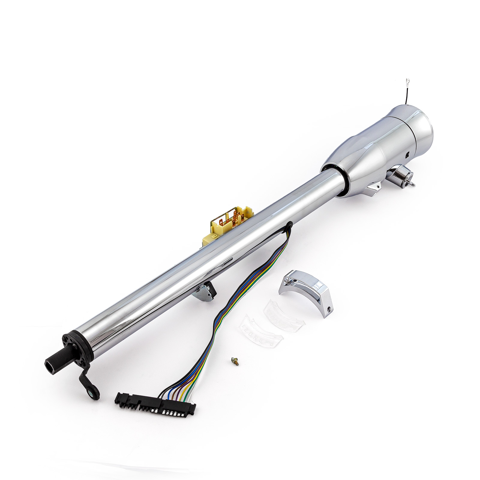 Speedmaster® PCE423.1003 32" Column Shift Tilt Steering Column w/ Ignition Keys & Steering Wheel Adapter