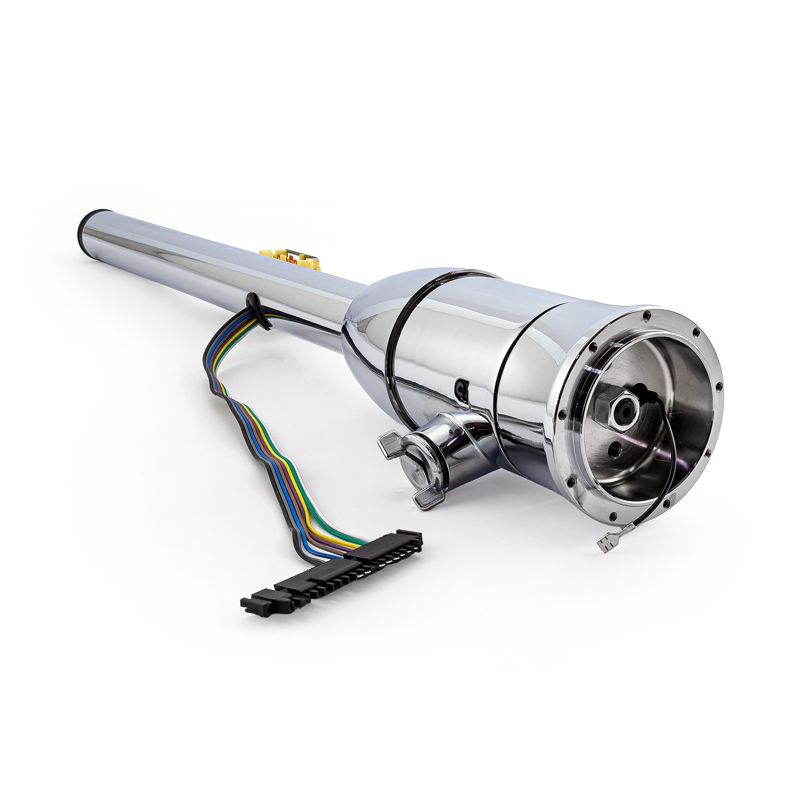Speedmaster® PCE423.1004 32" Floor Shift Tilt Steering Column With Ignition Keys & Steering Wheel Adapter