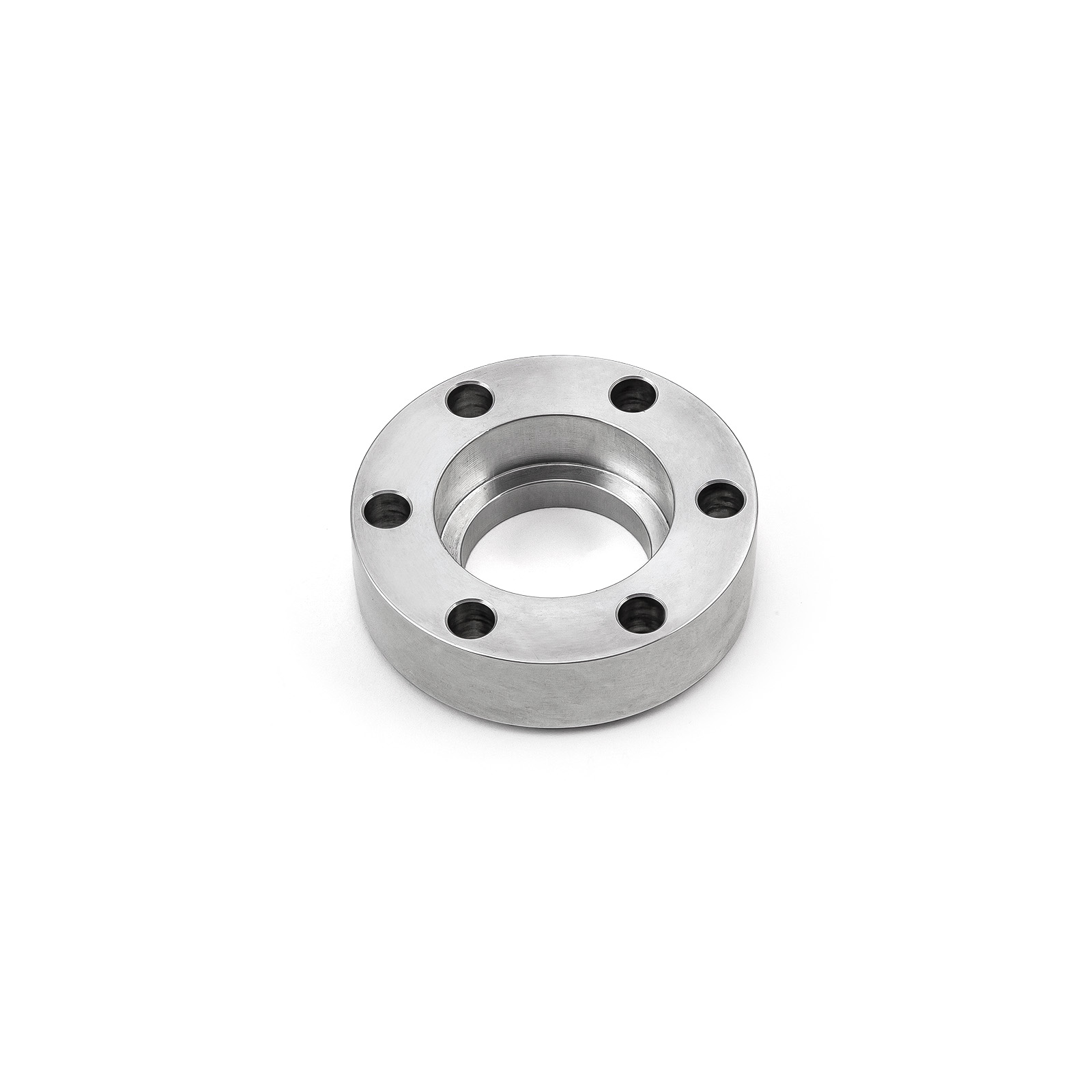 Speedmaster® PCE466.1003 Supercharger Snout / Crank Pulley Spacer w/ Hardware Billet Aluminum 0.865" Thick