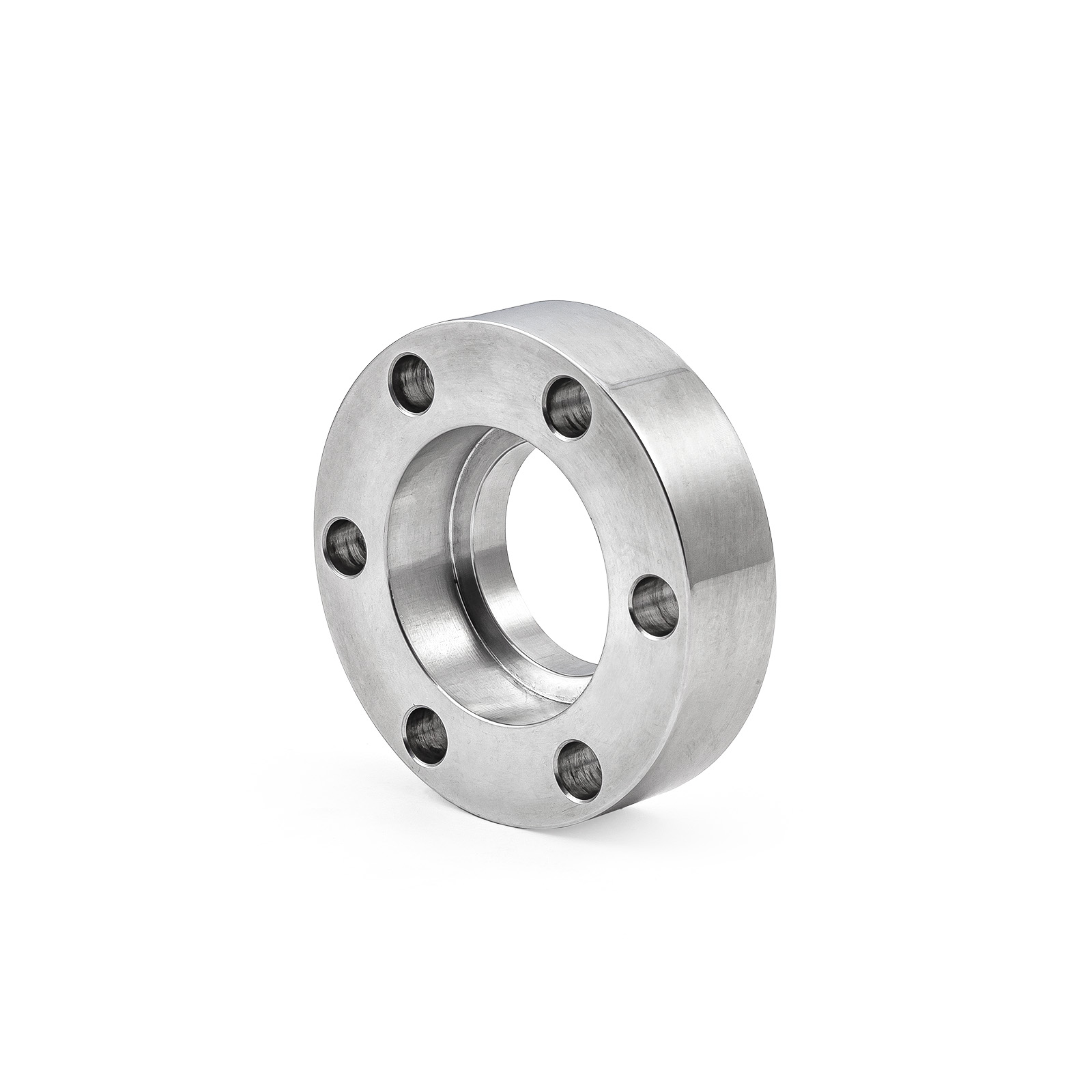 Speedmaster® PCE466.1003 Supercharger Snout / Crank Pulley Spacer w/ Hardware Billet Aluminum 0.865" Thick