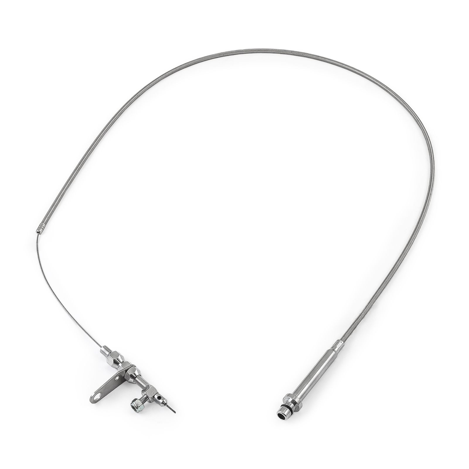 Speedmaster® PCE469.1001 GM Turbo TH350 56" Stainless Steel Braided Kickdown Cable Kit