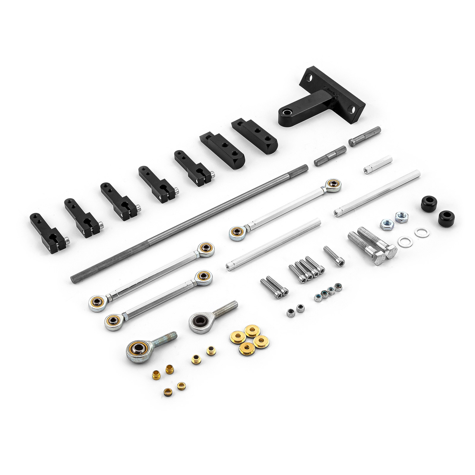 Dual Side Mount Carburetor Linkage Kit for Blower and Tunnel Ram Applications