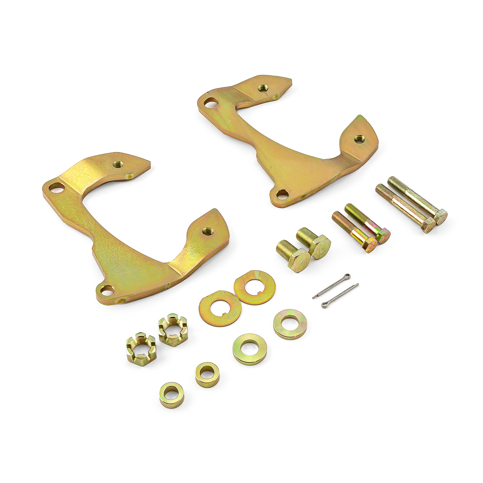 Gm 1955 1964 Chevy Full Size Front Disc Brake Caliper Bracket Kit W/ Hardware