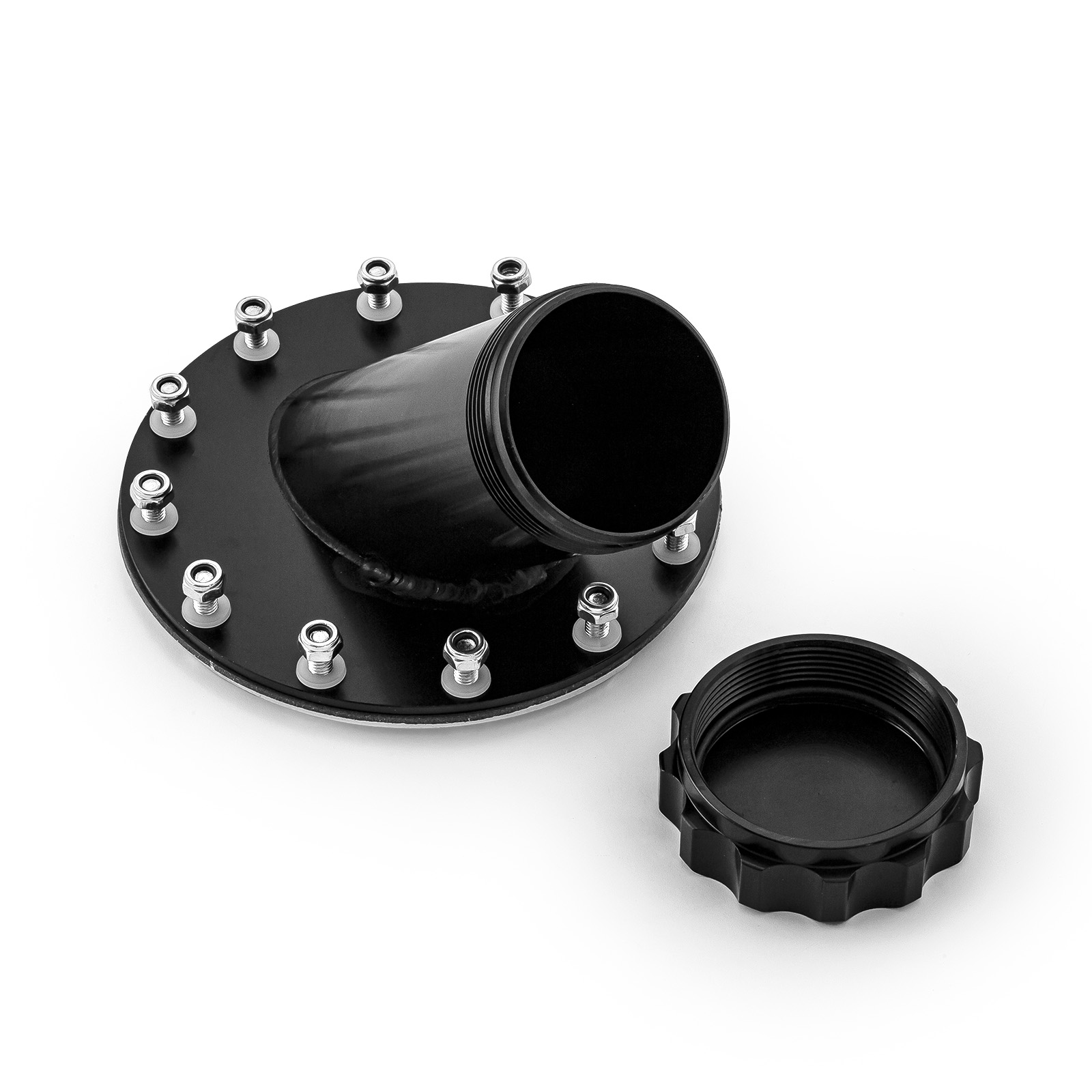 Speedmaster® PCE504.1001 Billet 45 Degree Black Aluminum Fuel Cell Fast Filler Neck