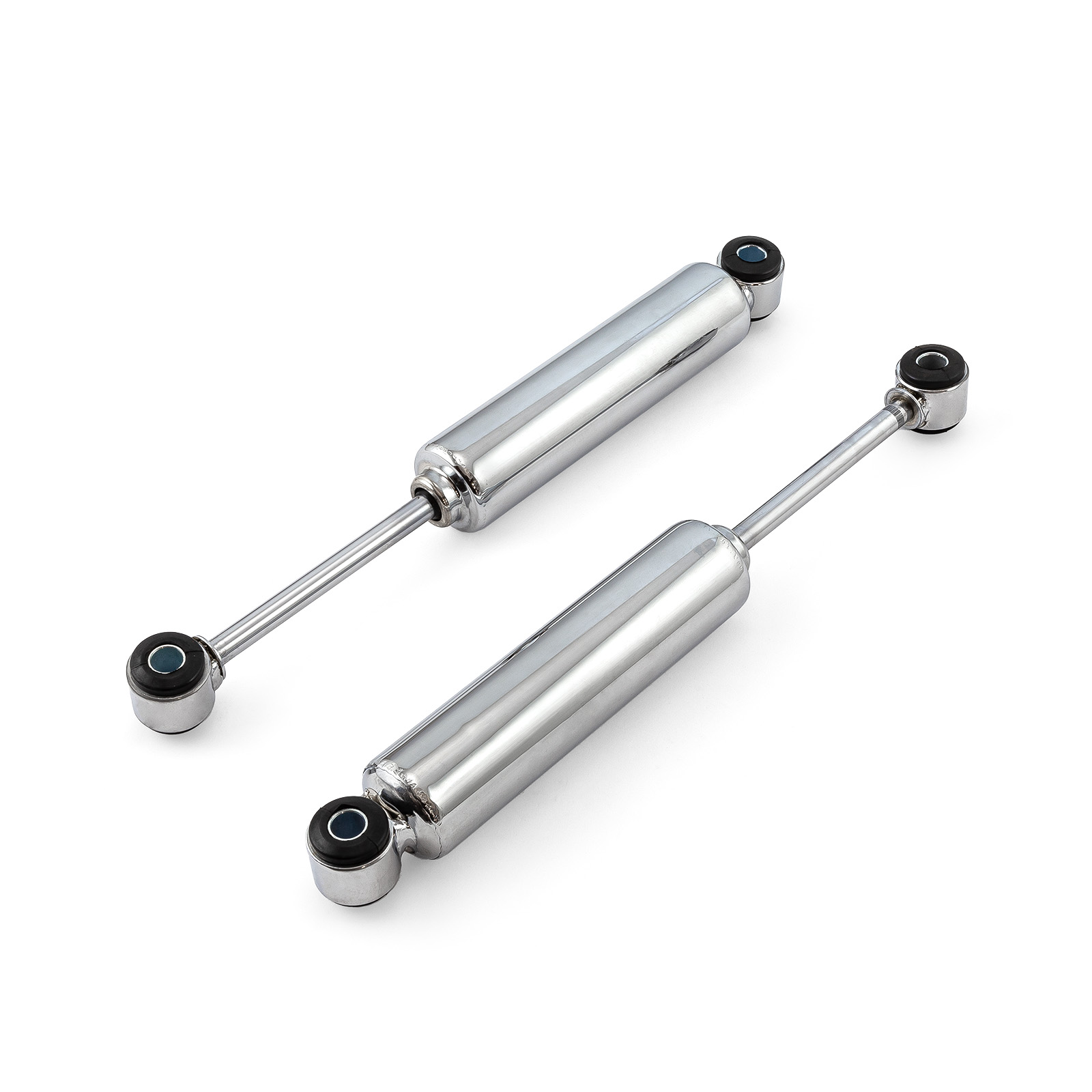 Shorty Chrome Shock Absorbers MonoTube Hot Rod 15" Extended 10" Collapsed