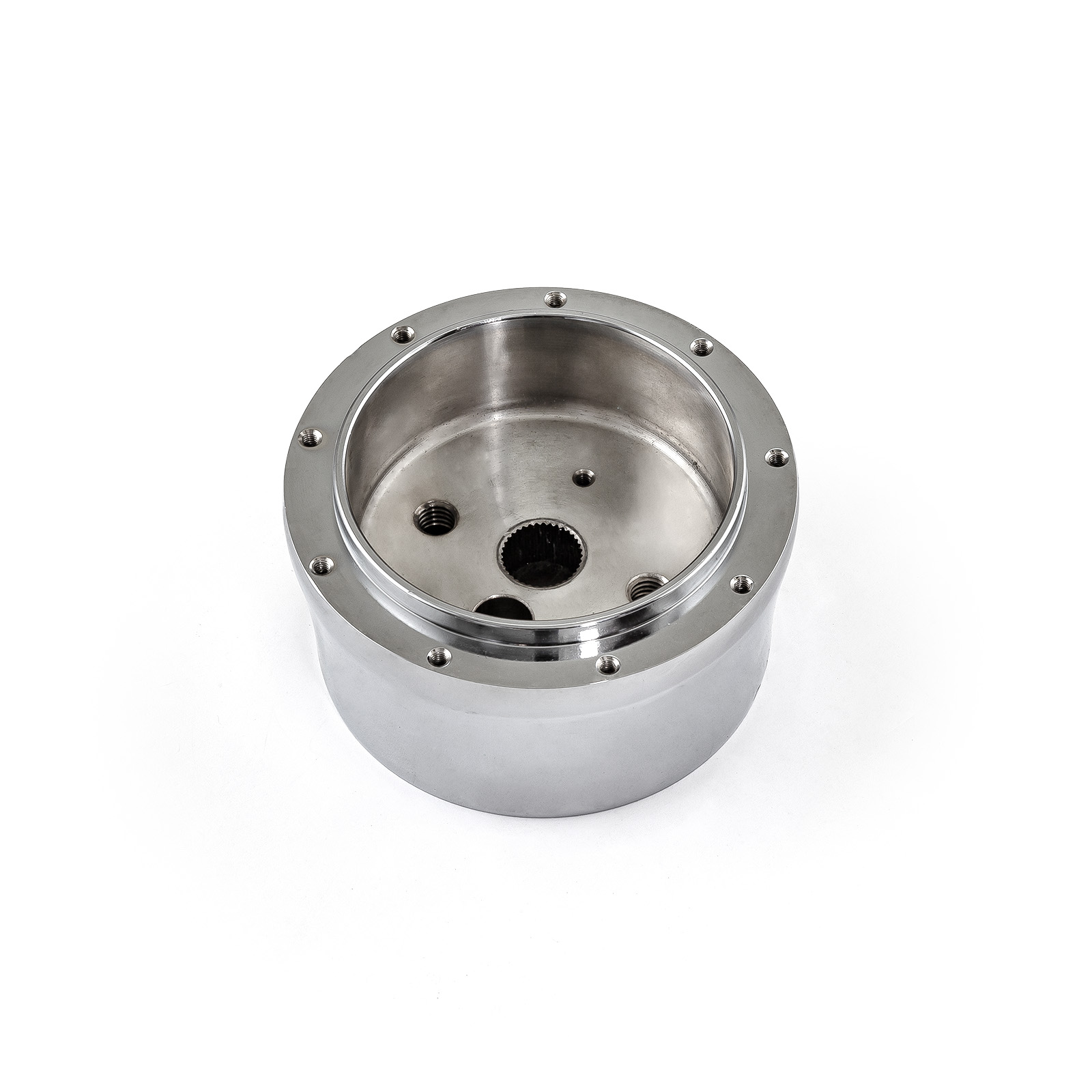 9 Bolt Chrome Aluminum Steering Wheel Hub Adapter