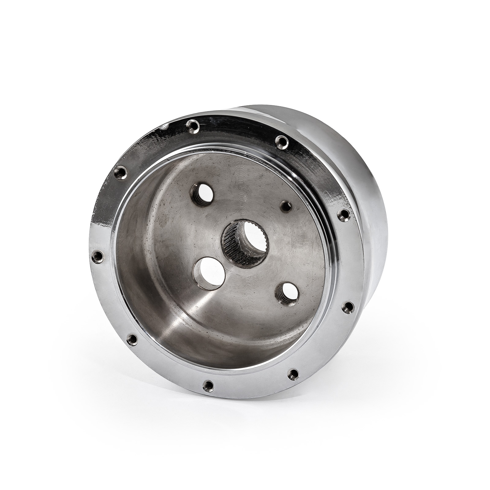 Speedmaster® PCE709.1001 9 Bolt Chrome Aluminum Steering Wheel Hub Adapter