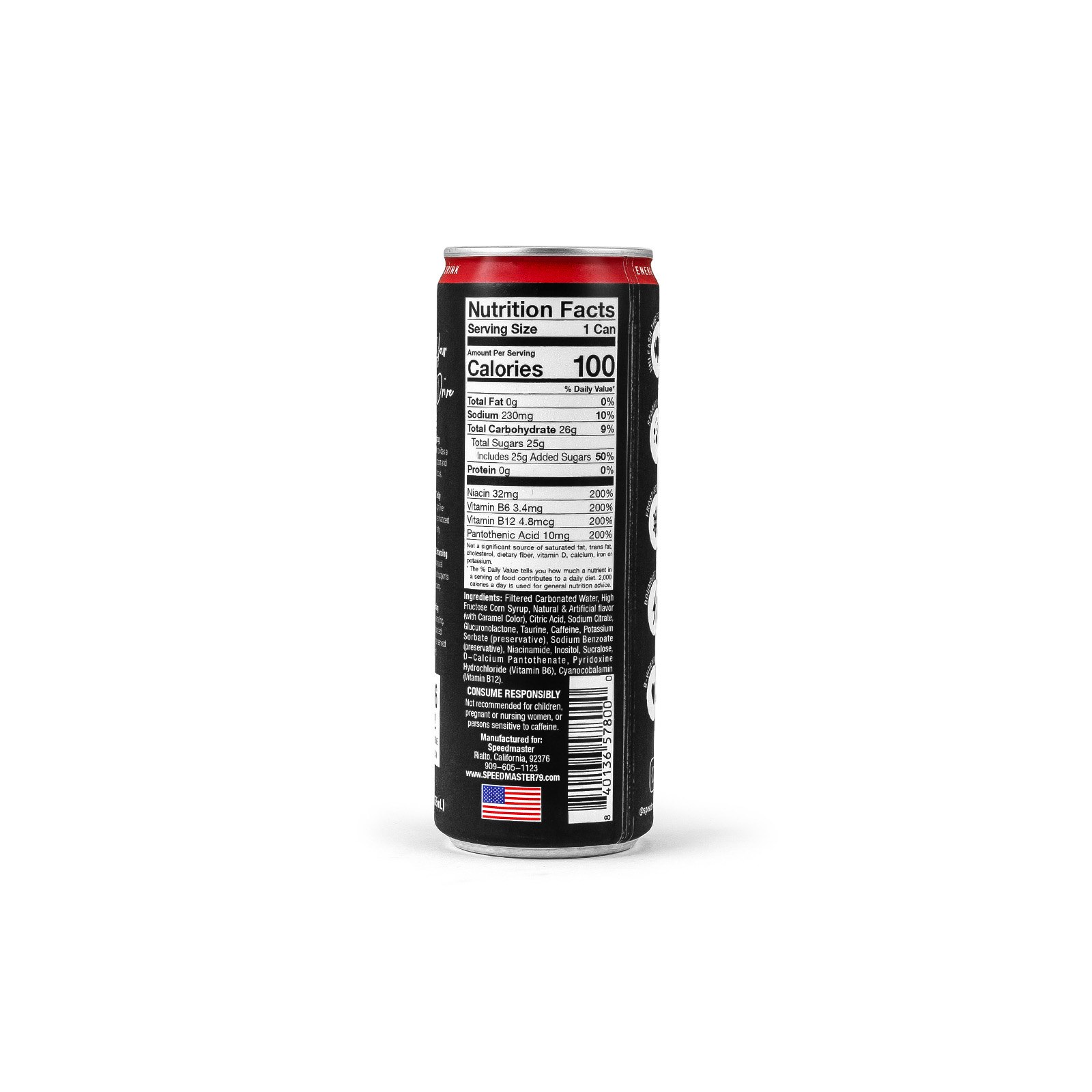 Speedmaster® 1-018-001-01 Speedmaster 12oz Energy Drink