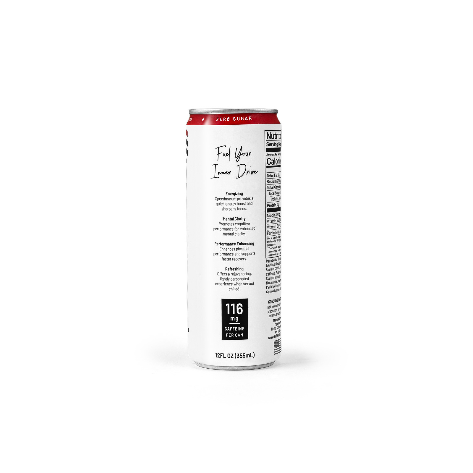 Speedmaster® 1-018-001-02 Speedmaster 12oz Energy Drink Zero Sugar