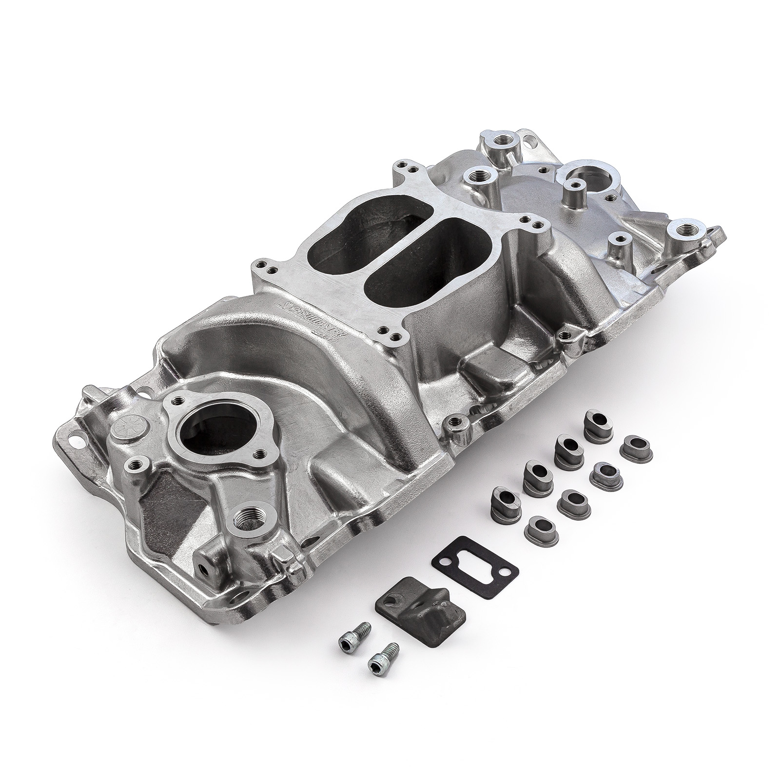 Speedmaster® 1-147-002 Chevy SBC 350 1957-95 (Non EGR) LowRise Aluminum Intake Manifold [Polished]