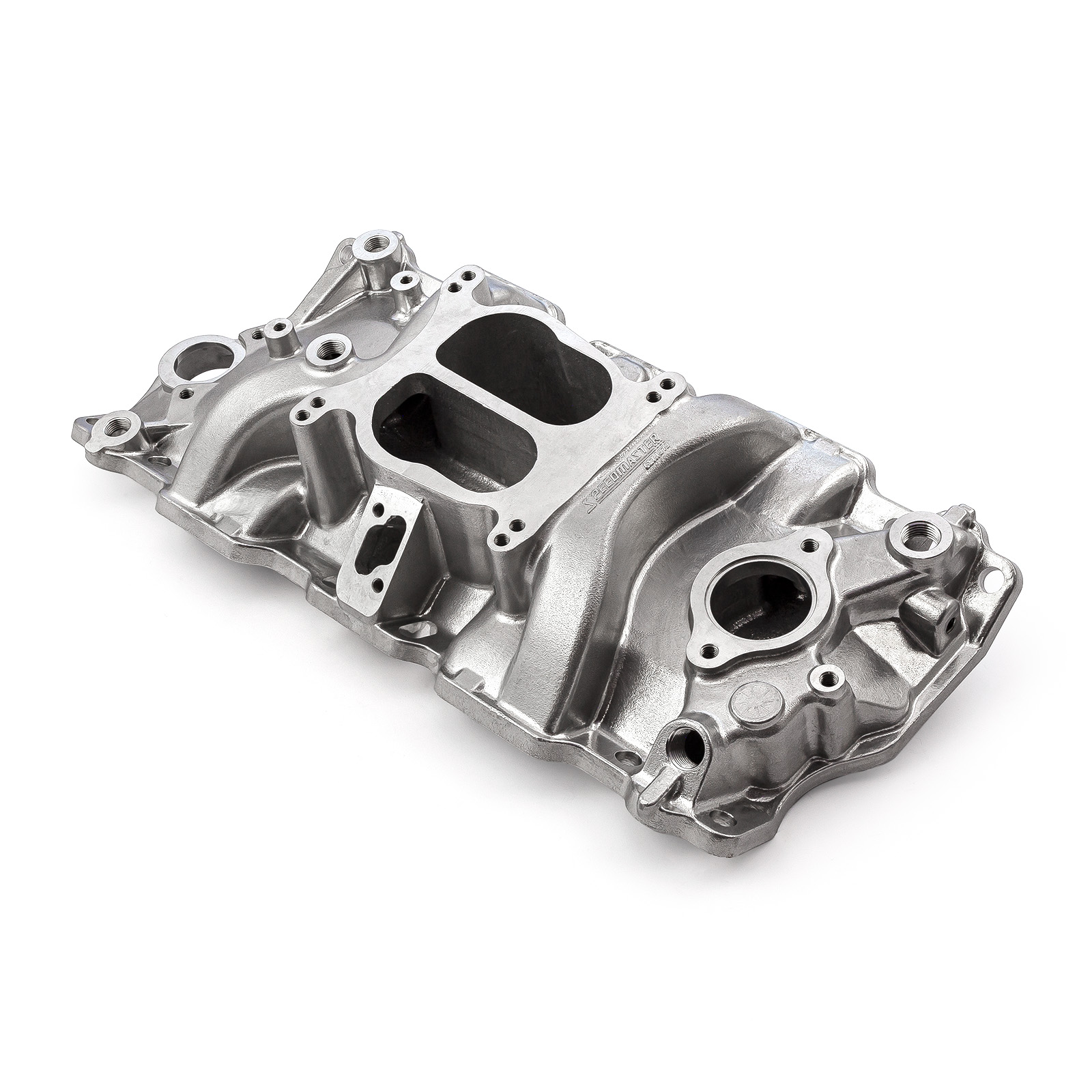 Speedmaster® 1-147-002 Chevy SBC 350 1957-95 (Non EGR) LowRise Aluminum Intake Manifold [Polished]