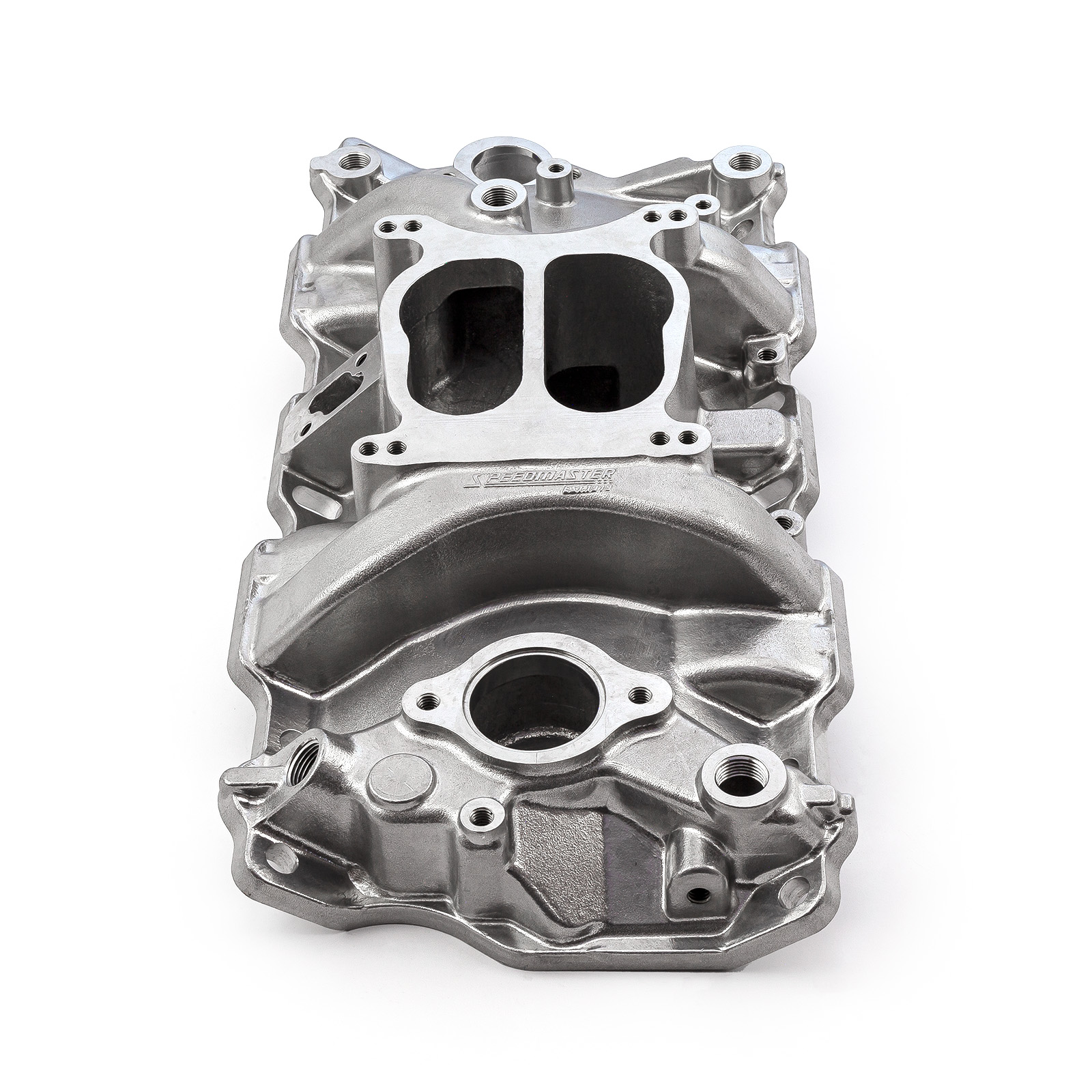 Speedmaster® 1-147-002 Chevy SBC 350 1957-95 (Non EGR) LowRise Aluminum Intake Manifold [Polished]