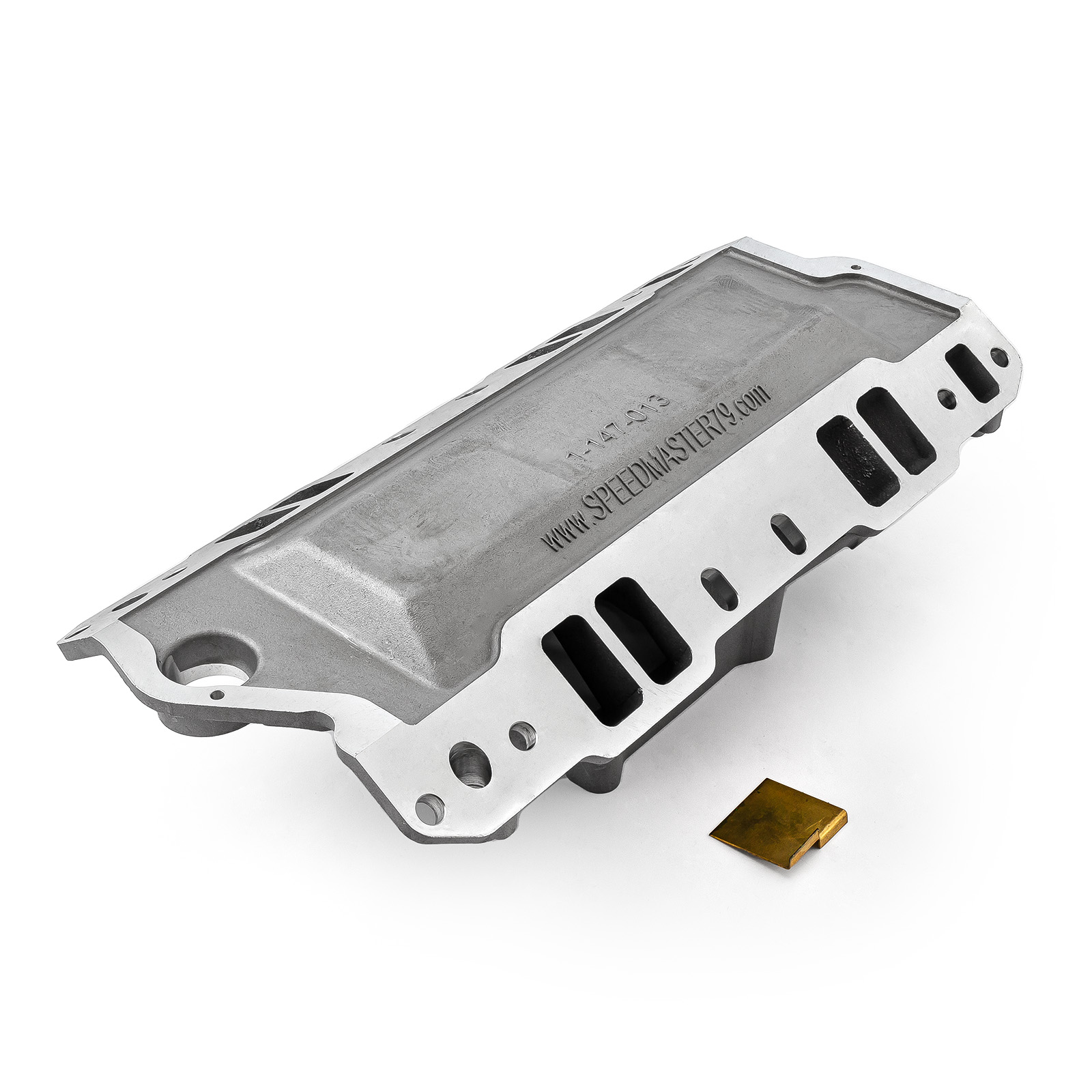 Speedmaster® 1-147-013 Chevy SBC 350 1957-95 HiRise Aluminum Intake Manifold [Satin]